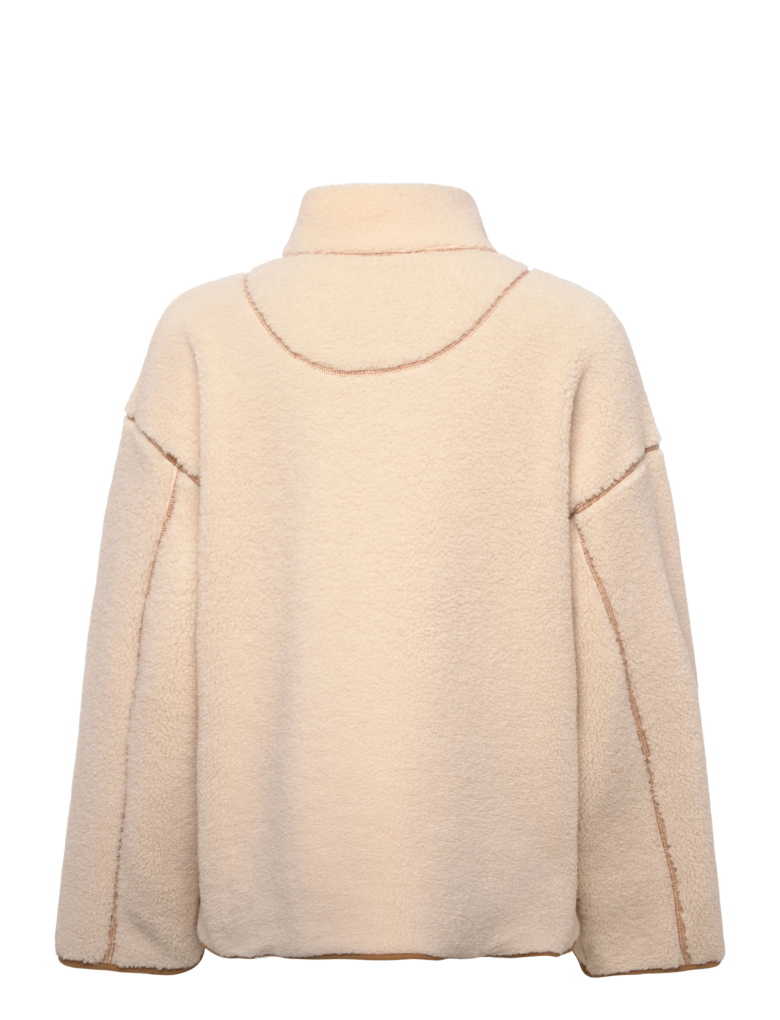 Monki - Pile jacket - forårsjakker - beige dusty light - 1
