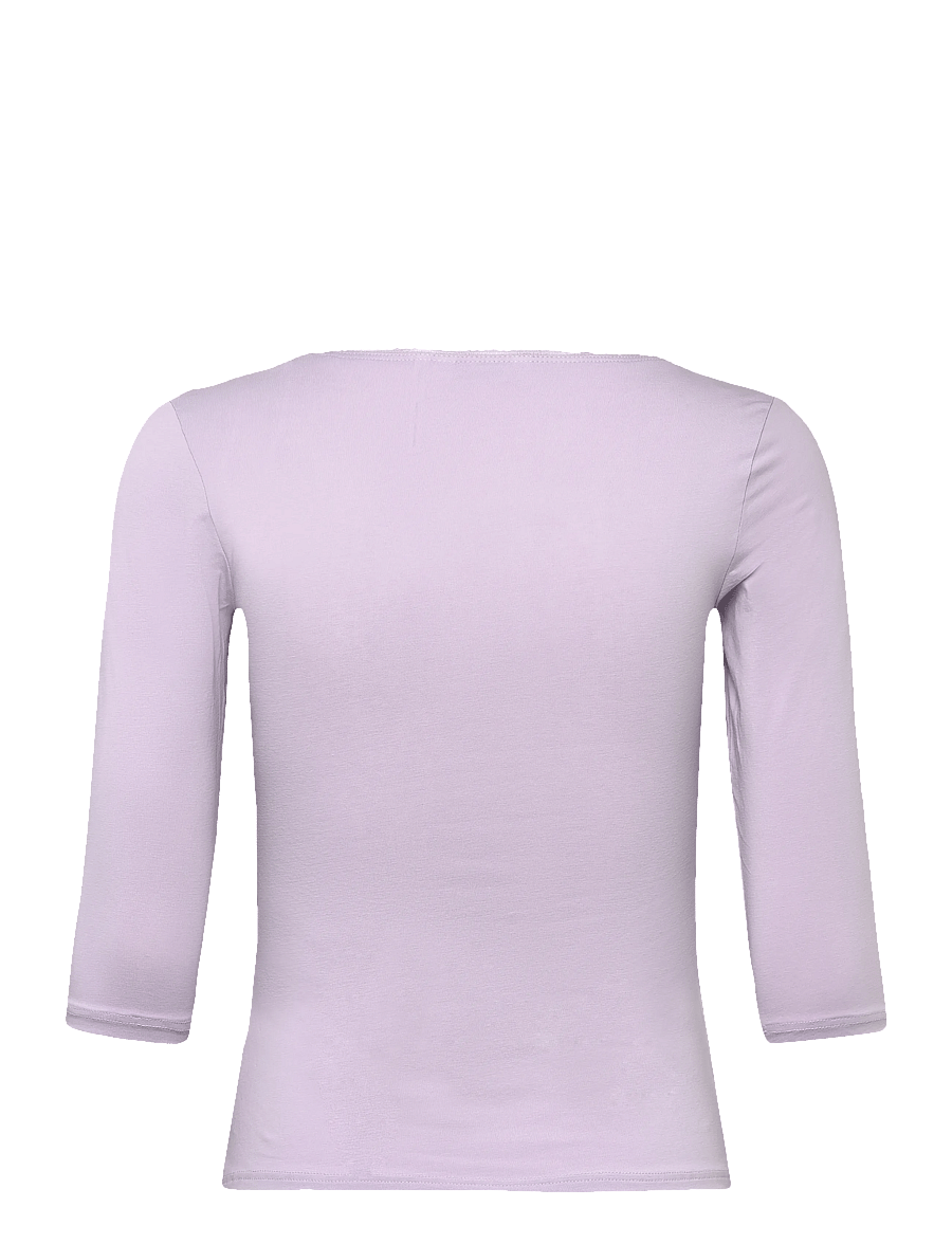 Monki - 3/4 Sleeve Top - langärmlige tops - lilac purple dusty light - 1