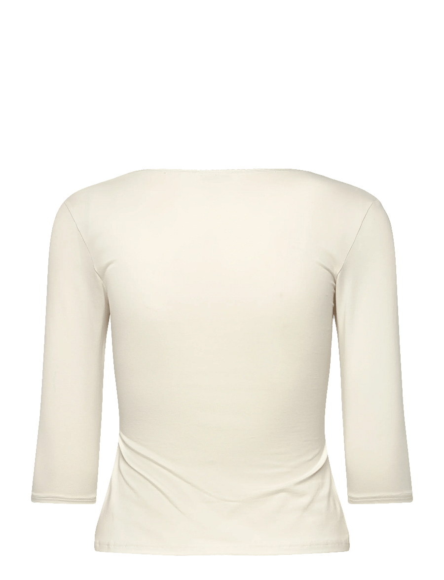 Monki - 3/4 Sleeve Top - pikkade varrukatega topid - white dusty light - 1