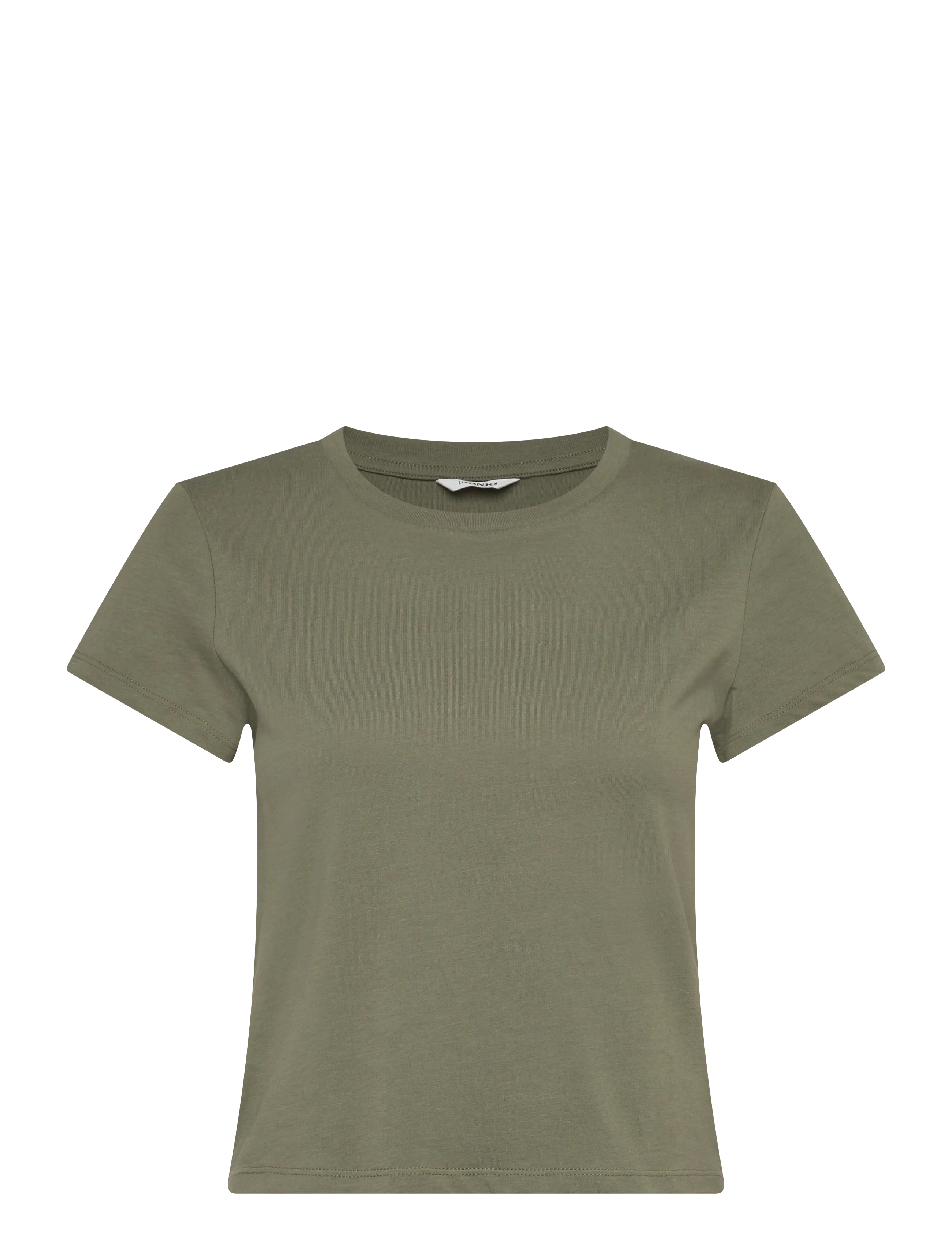 Monki Regular Fit Mini T-shirt - Monki - KHAKI GREEN MEDIUM DUSTY / khaki/green