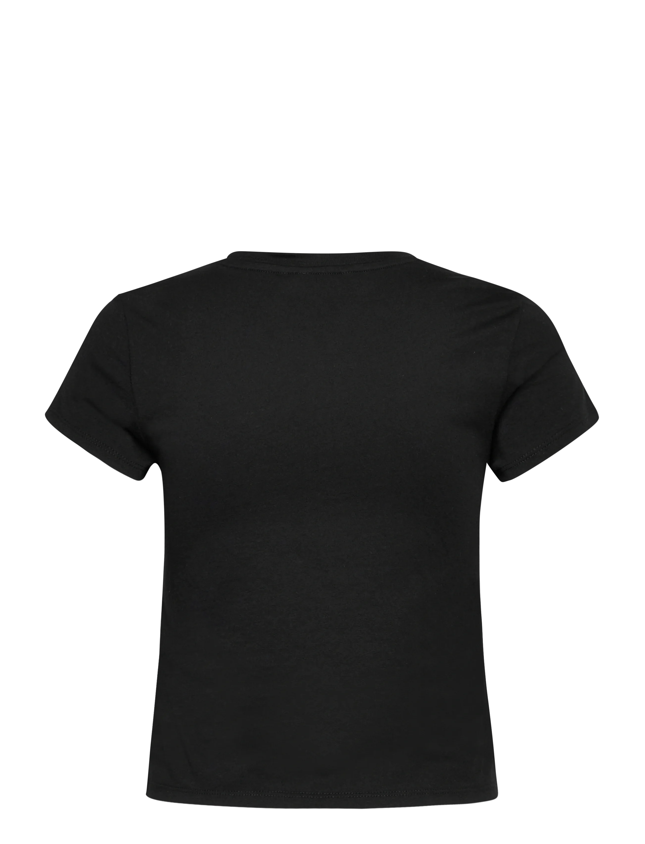 Monki - Regular Fit Mini T-shirt - crop tops - black dark - 1