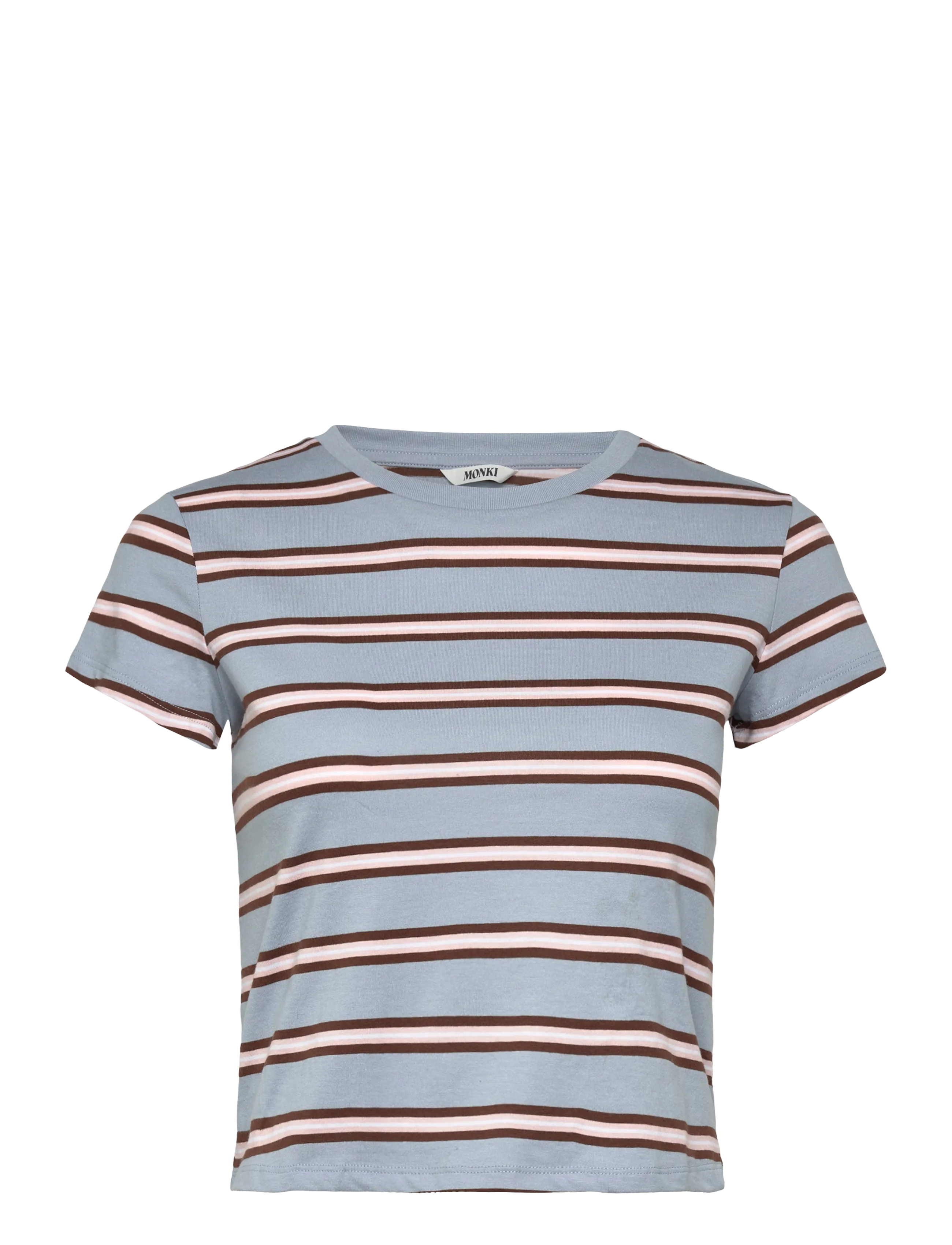 Monki Regular Fit Mini T-shirt - Kampanja - BLUE DUSTY LIGHT / blue