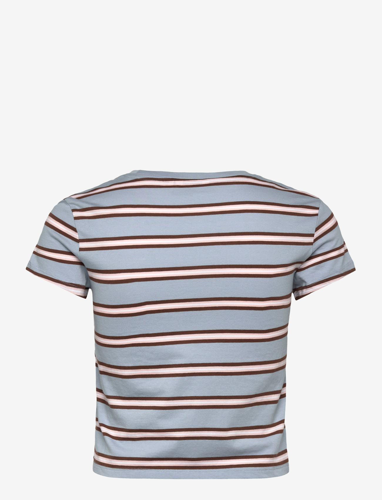 Monki - Regular Fit Mini T-shirt - crop tops - blue dusty light - 1