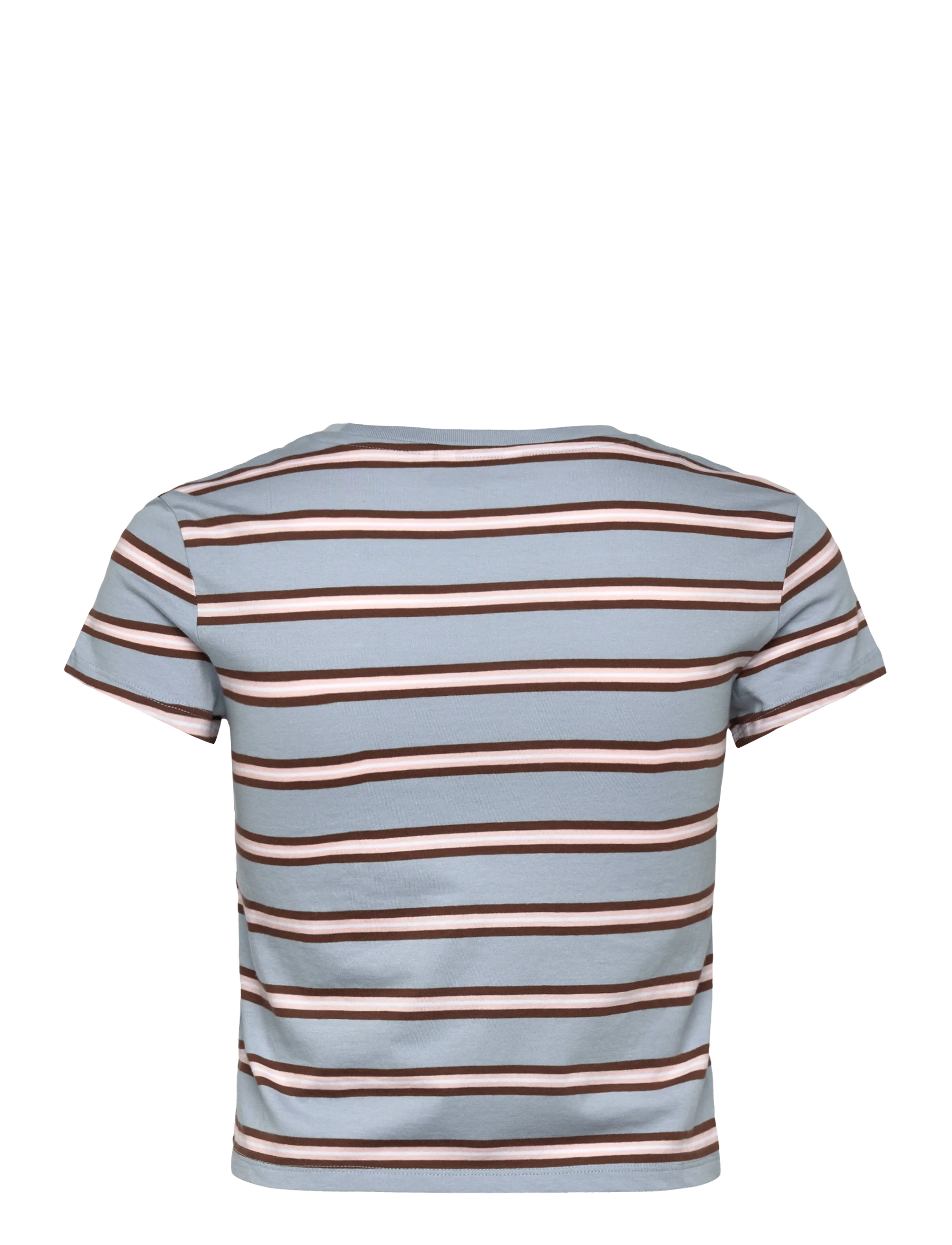 Monki - Regular Fit Mini T-shirt - crop tops - blue dusty light - 1