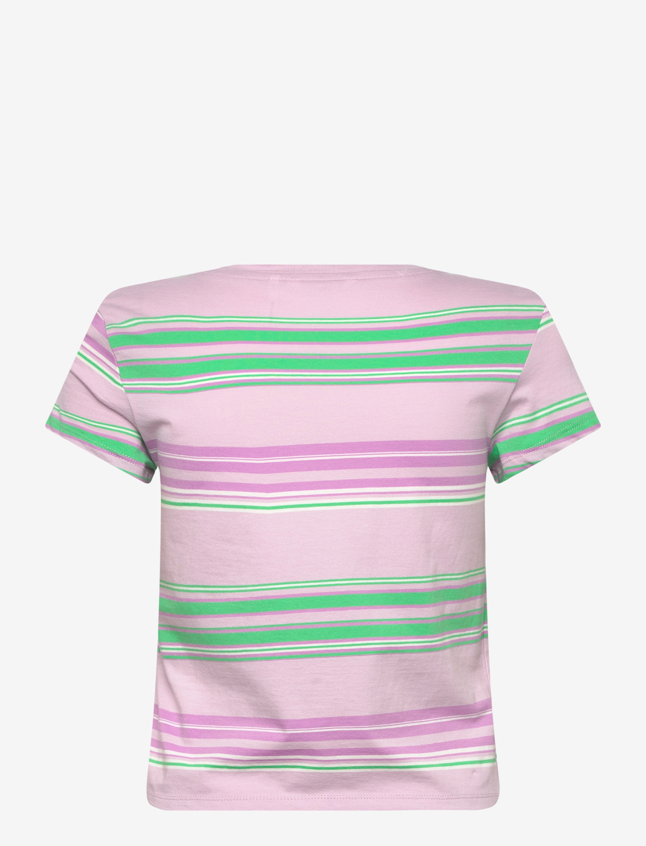 Monki - Regular Fit Mini T-shirt - t-shirts - pink dusty light - 1