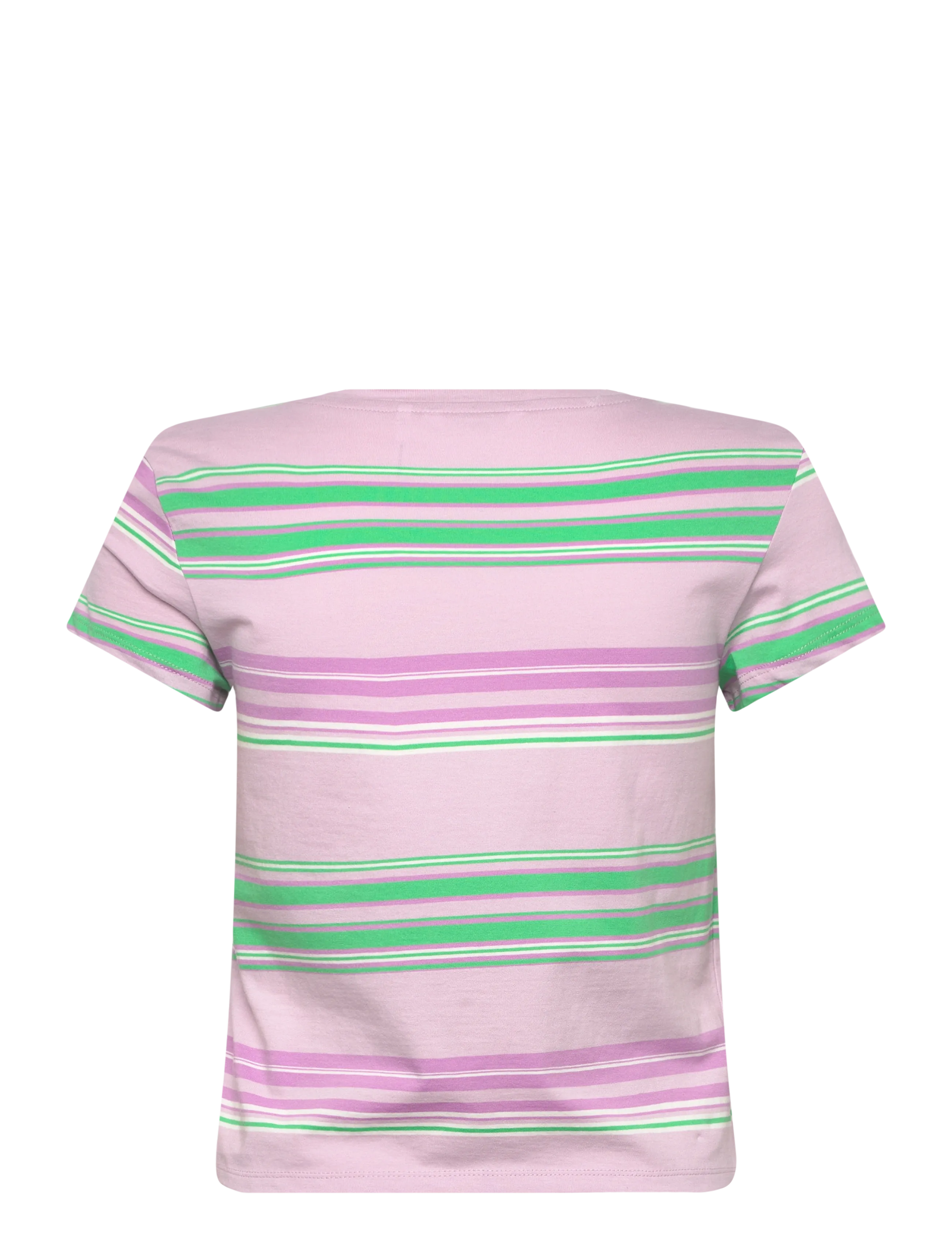 Monki - Regular Fit Mini T-shirt - crop tops - pink dusty light - 1