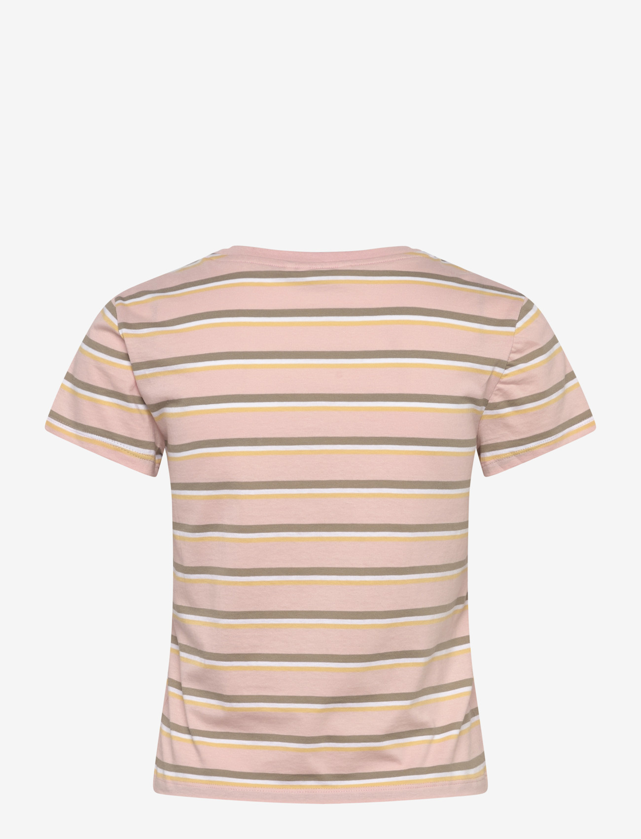 Monki - Regular Fit Mini T-shirt - crop tops - pink stripe - 1