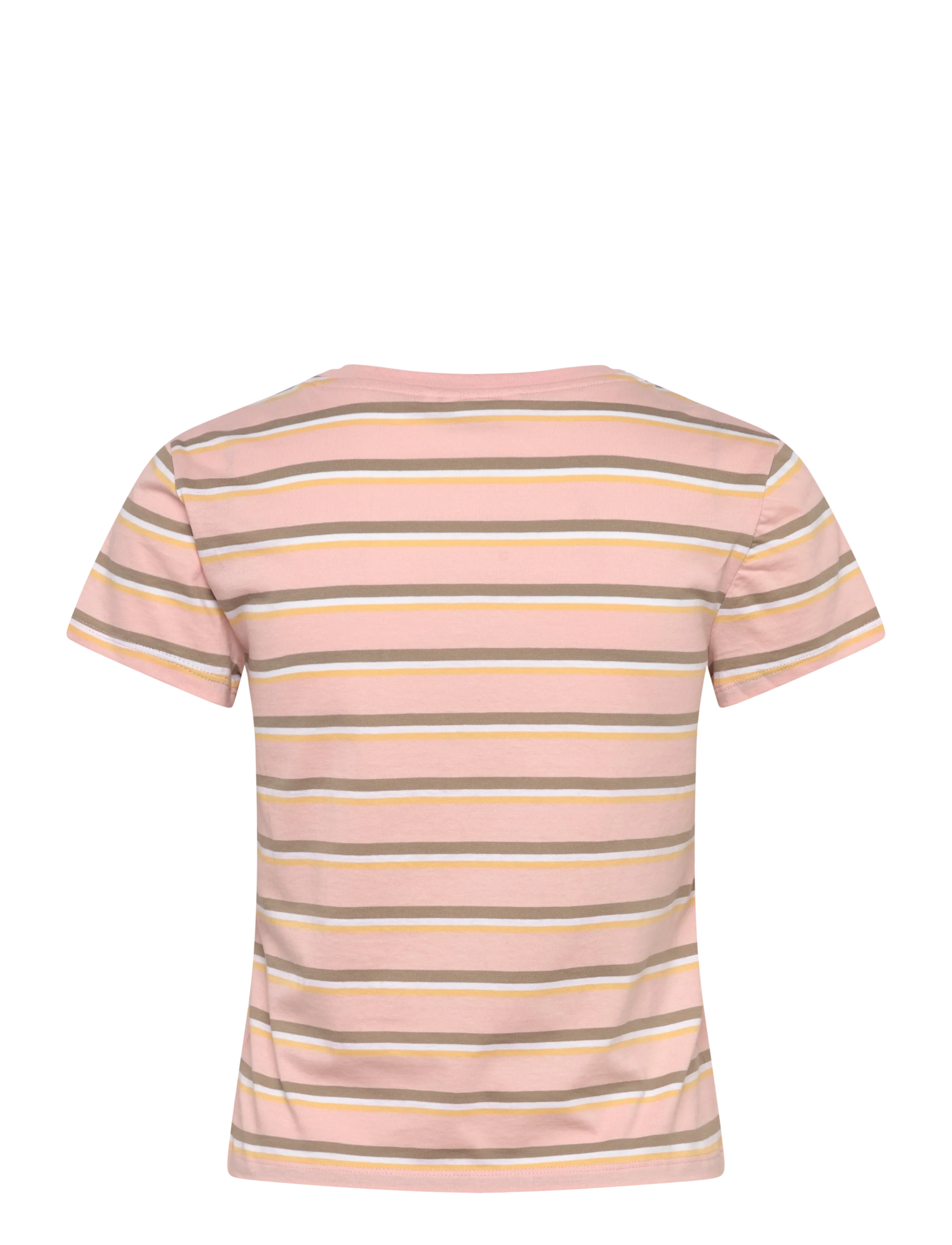 Monki - Regular Fit Mini T-shirt - crop tops - pink stripe - 1