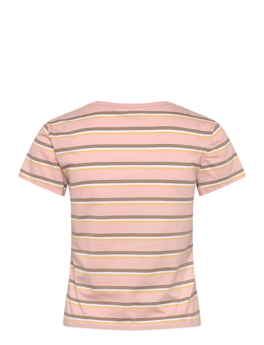 Monki - Regular Fit Mini T-shirt - crop tops - pink stripe - 1