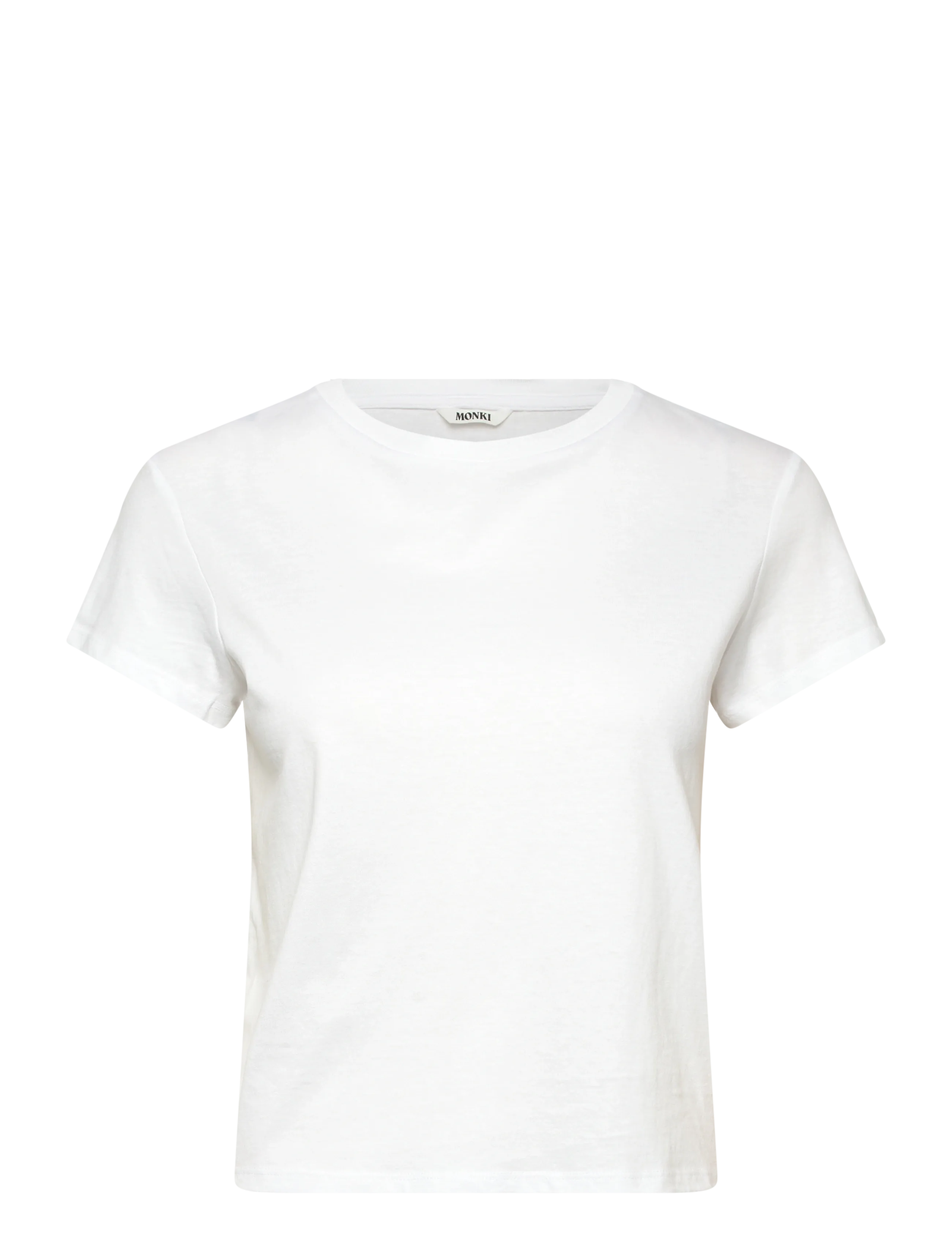 Monki Regular Fit Mini T-shirt - Nyheder - WHITE LIGHT / white