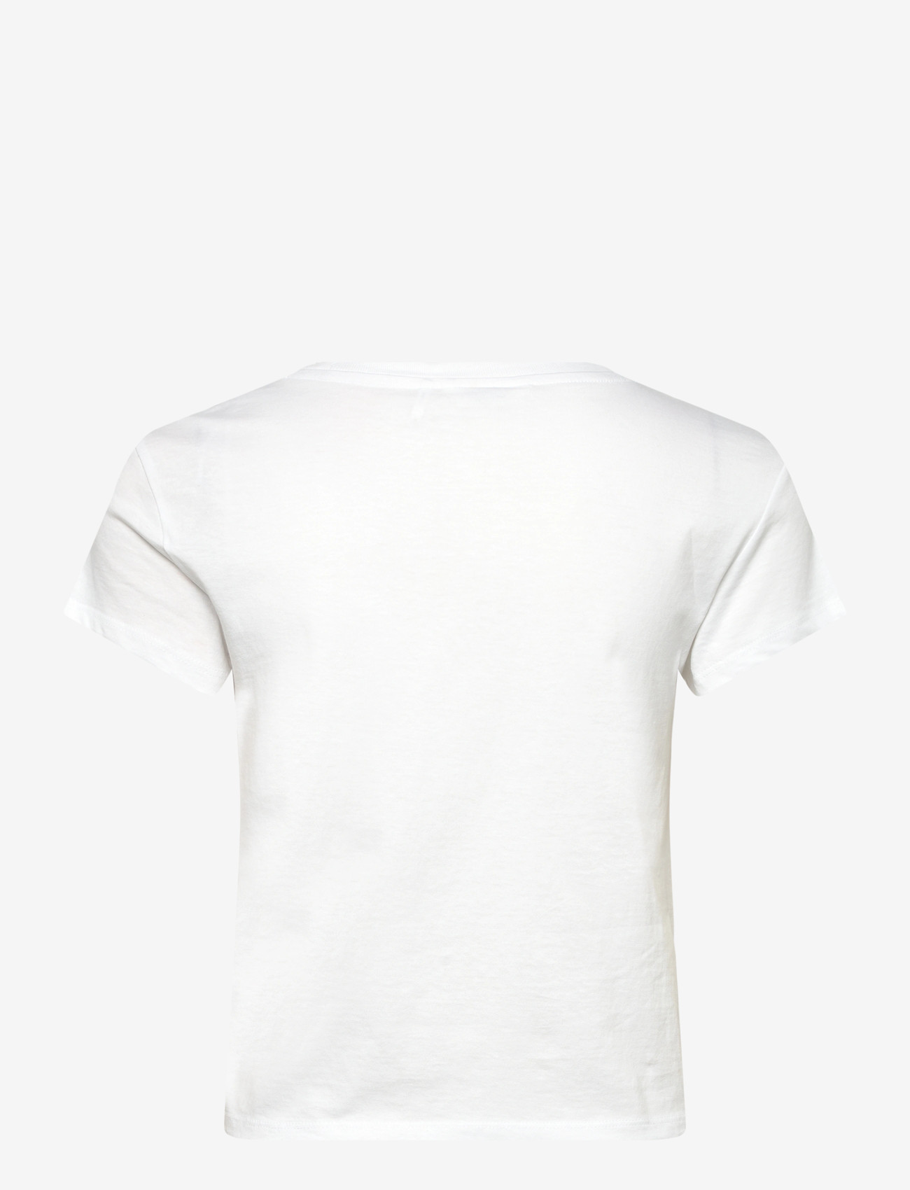 Monki - Regular Fit Mini T-shirt - crop tops - white light - 1