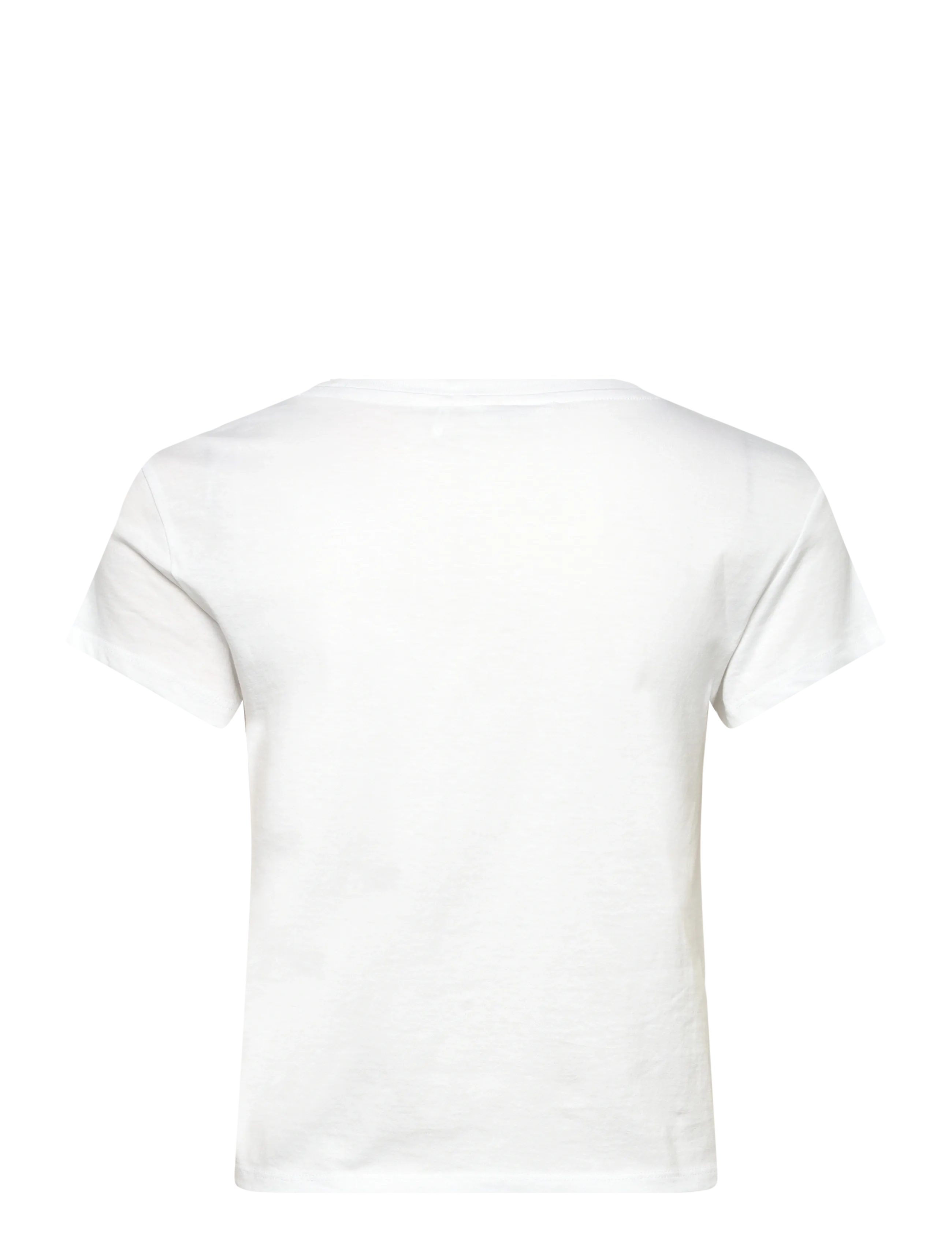Monki - Regular Fit Mini T-shirt - crop tops - white light - 1