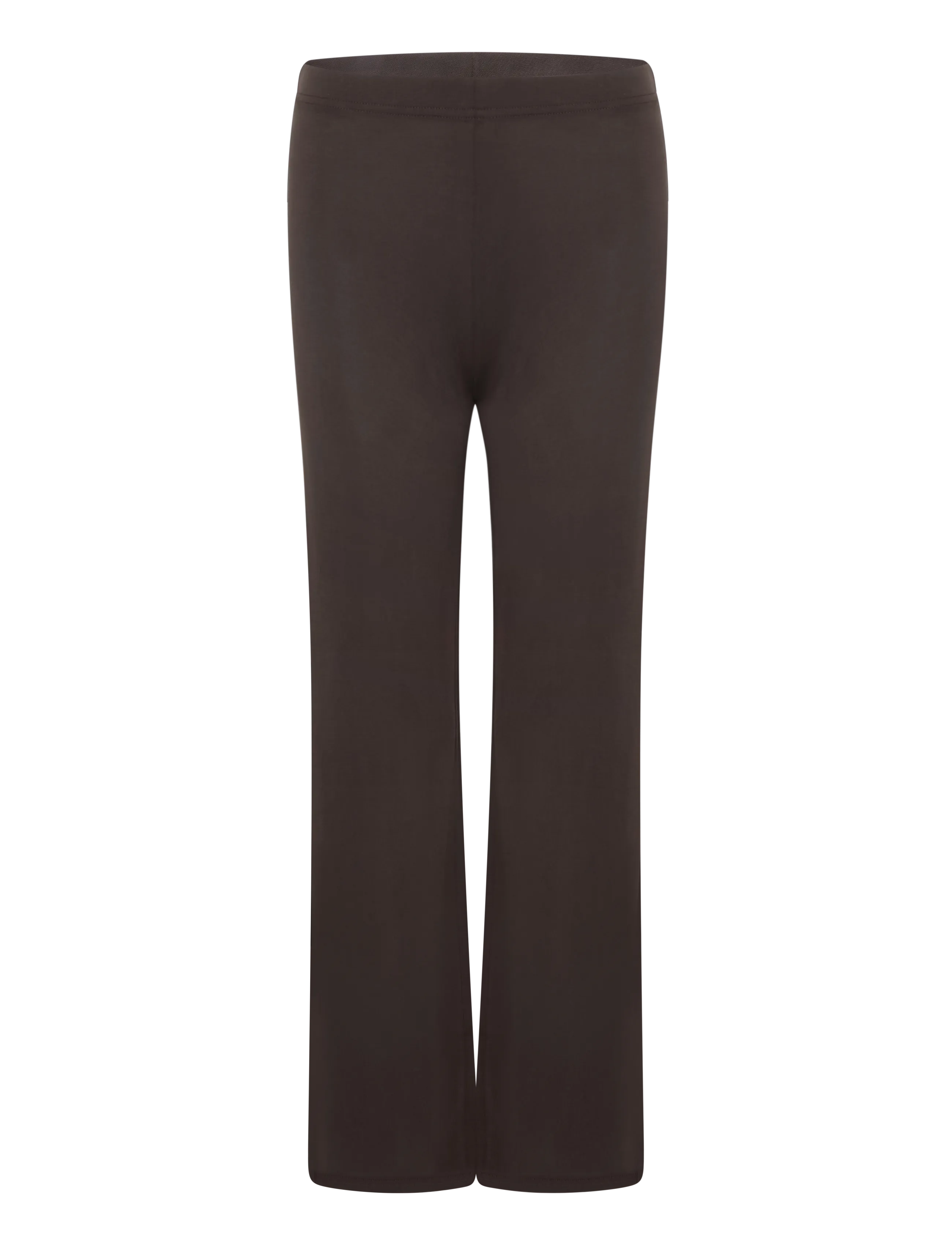 Monki Soft Low Rise Loose Wide Leg Trousers - Monki - BROWN DARK / brown