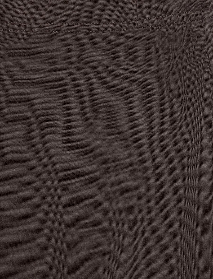 Monki - Soft Low Rise Loose Wide Leg Trousers - hosen mit weitem bein - brown dark - 2