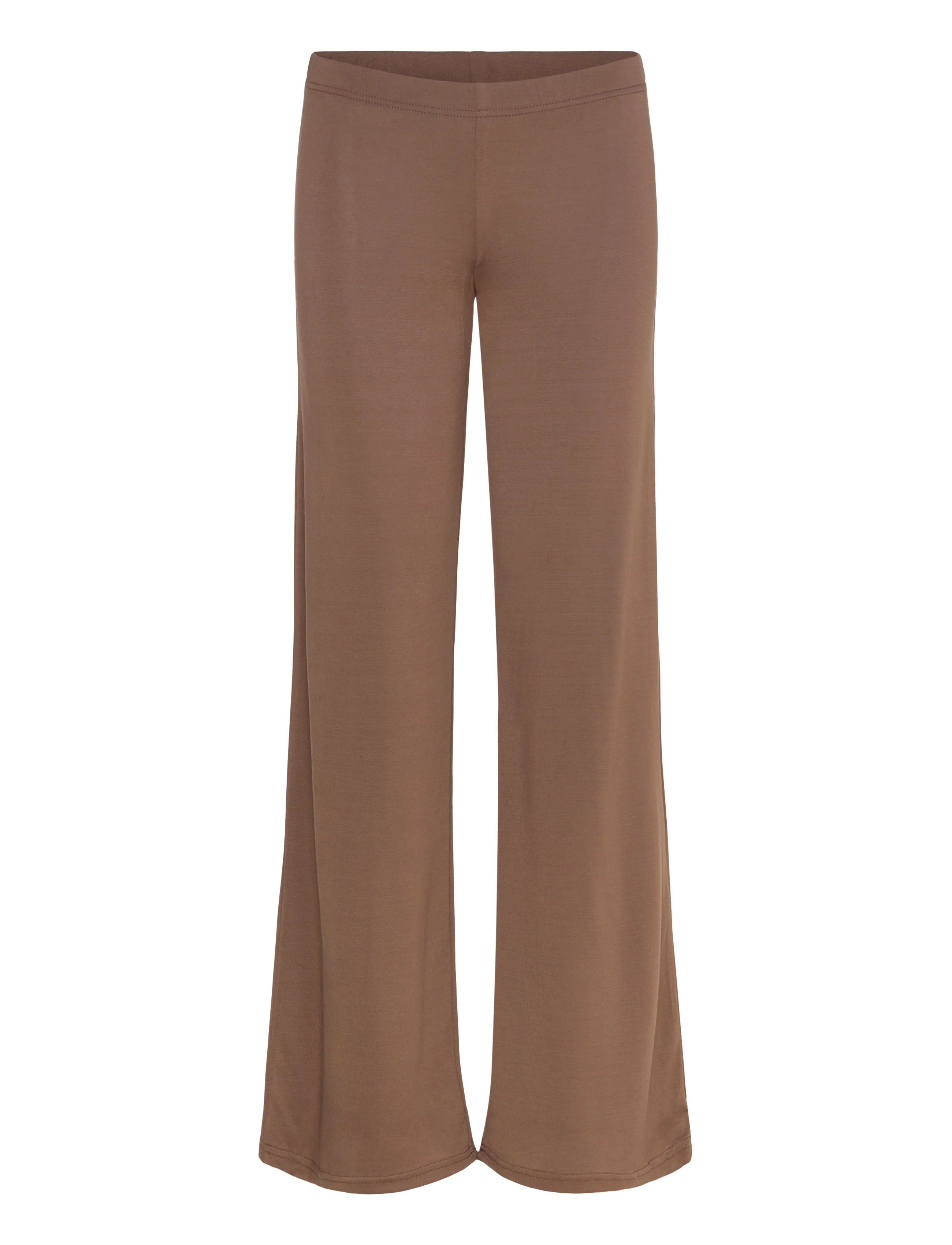 Monki Soft Low Rise Loose Wide Leg Trousers, M, Brown, Bukser > Brede Ben, Dame