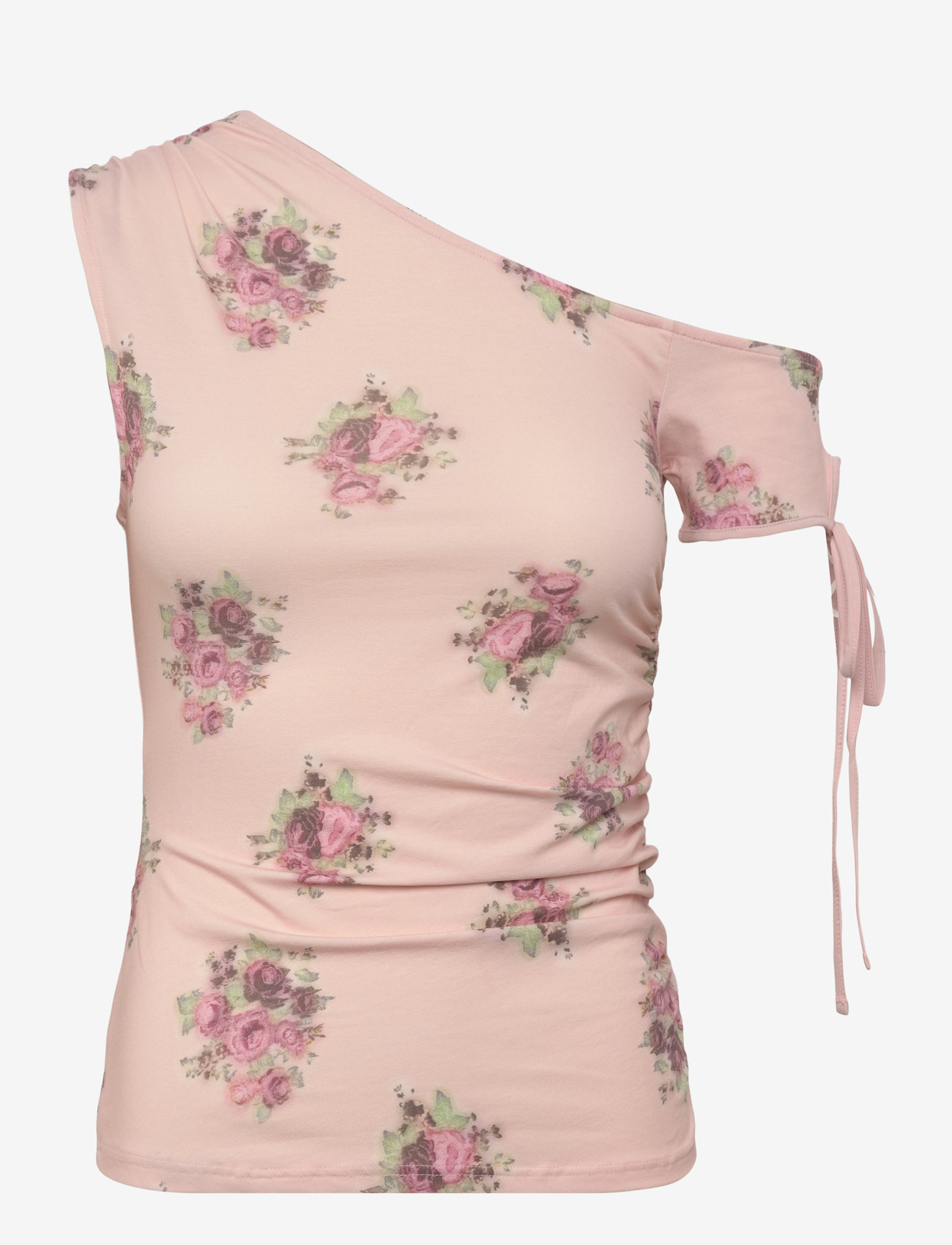 Monki - Offshoulder Top - tanktops - pink dusty light - 0