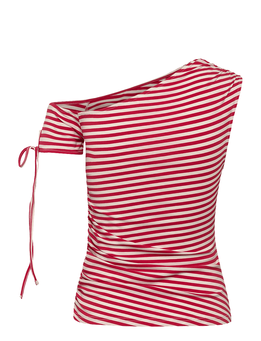 Monki - Offshoulder Top - sleeveless tops - red bright - 1