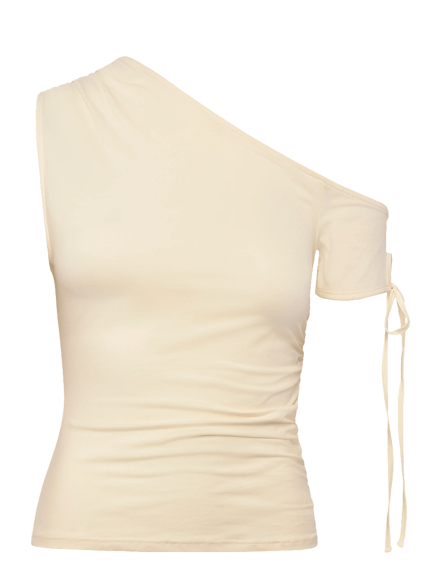 Monki - Offshoulder Top - varrukateta topid - white dusty light - 0