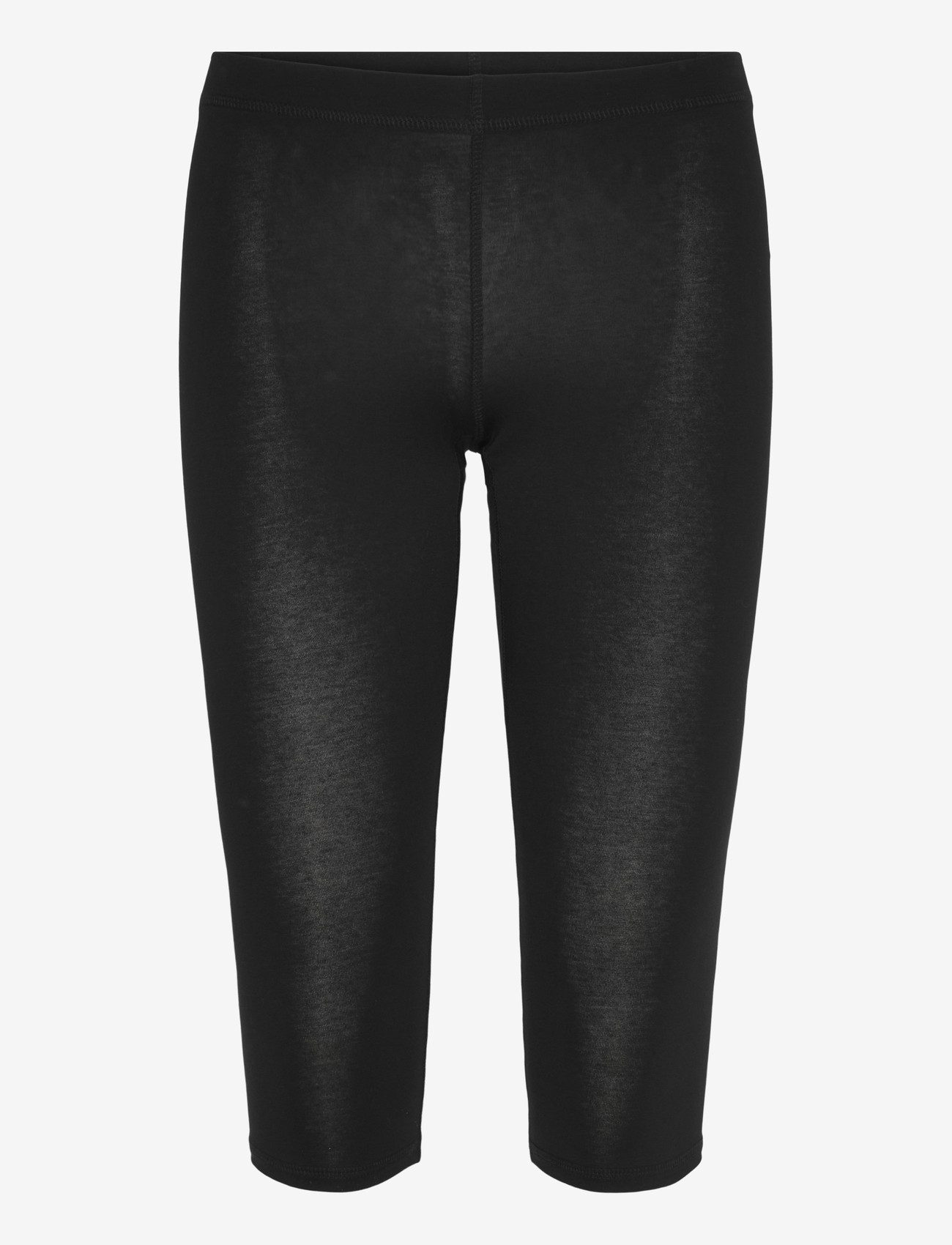 Monki - Soft Mid Rise Capri Leggings - capri bukser - black dark - 1