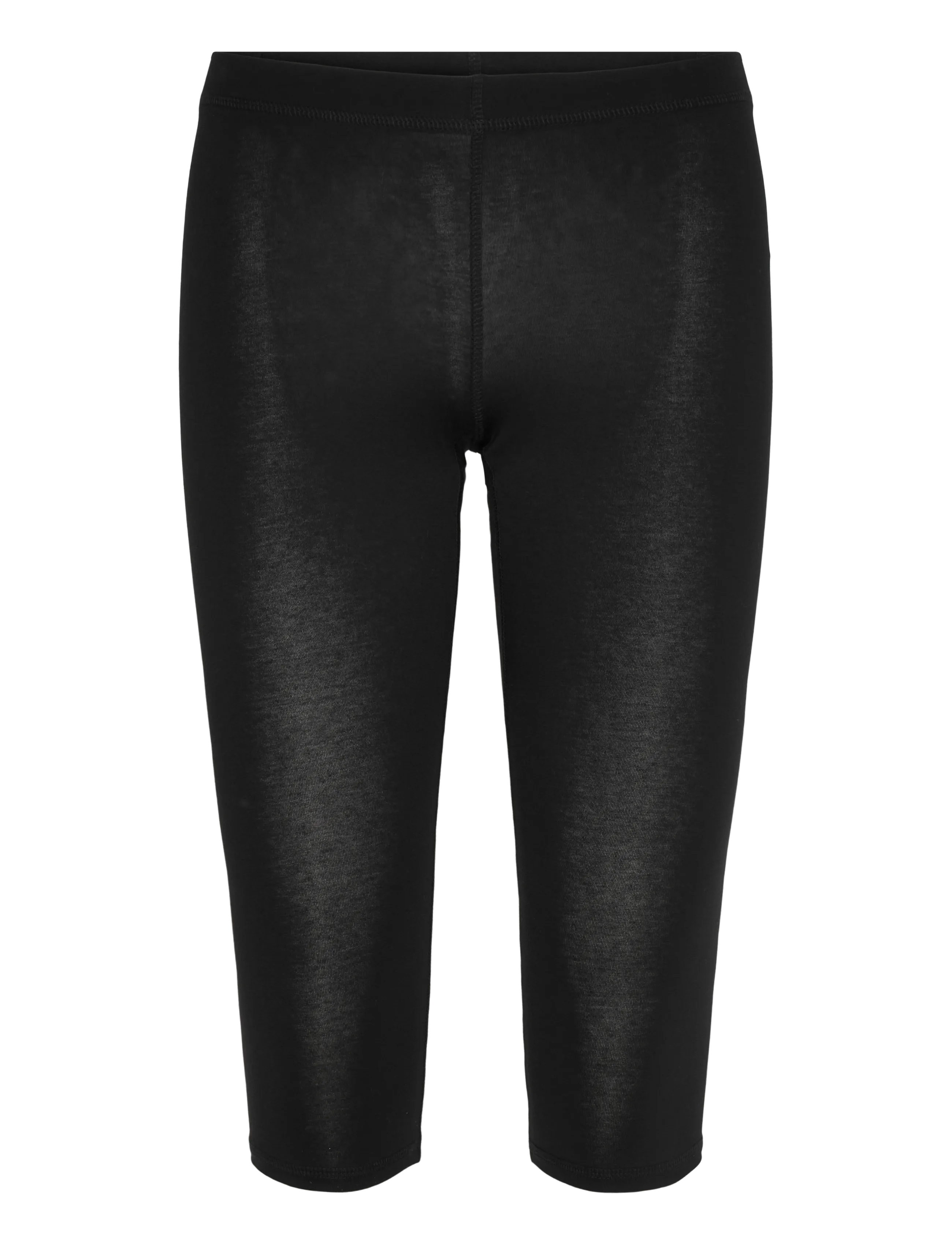Monki Jersey Capri Pants - Vaatteet - BLACK DARK / black