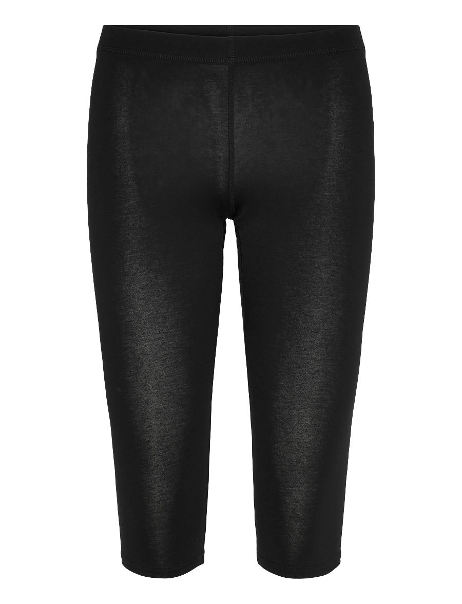 Monki - Soft Mid Rise Capri Leggings - capri-püksid - black dark - 1