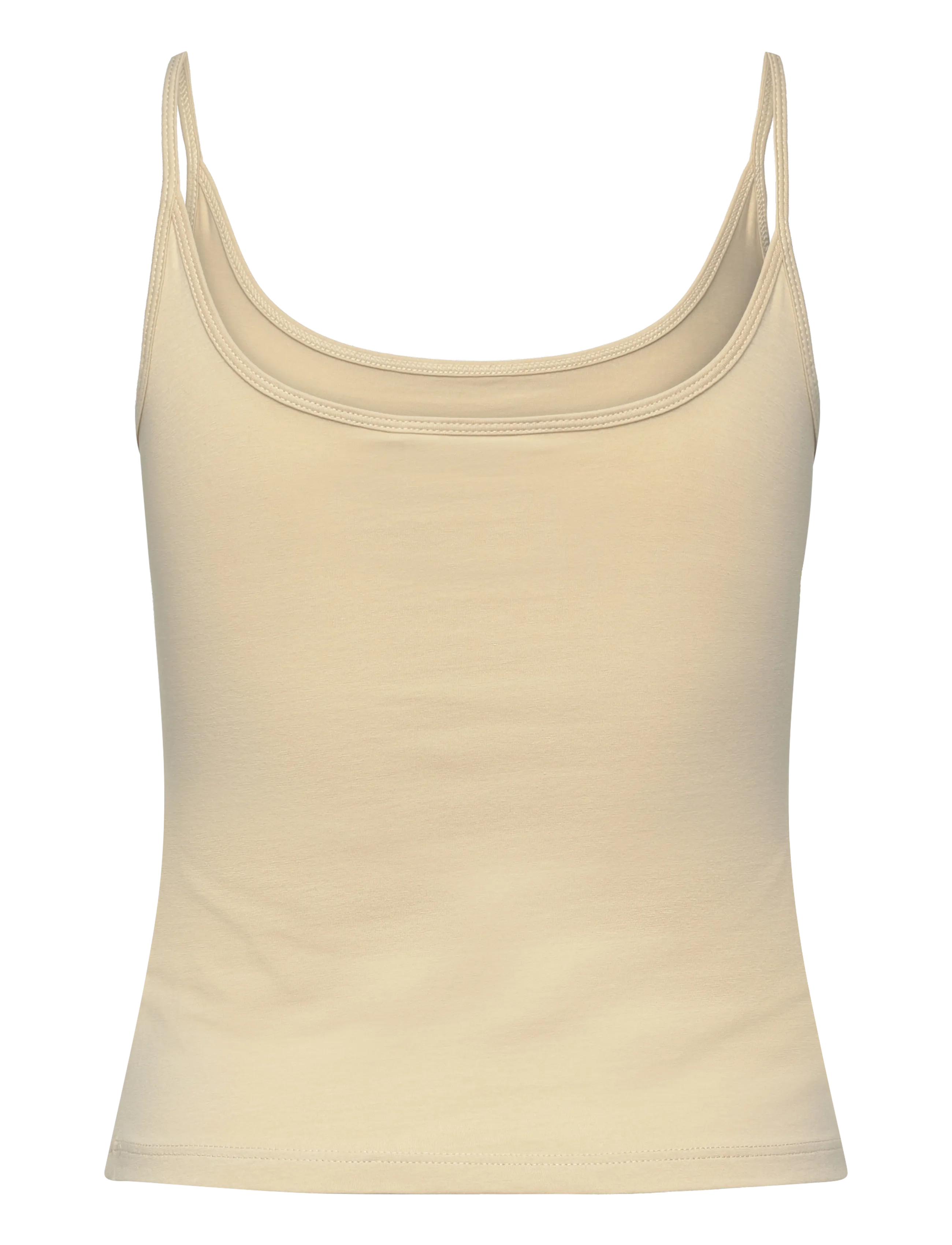 Monki - Slim Strap Tank Top - Ärmellose tops - beige dusty light - 1