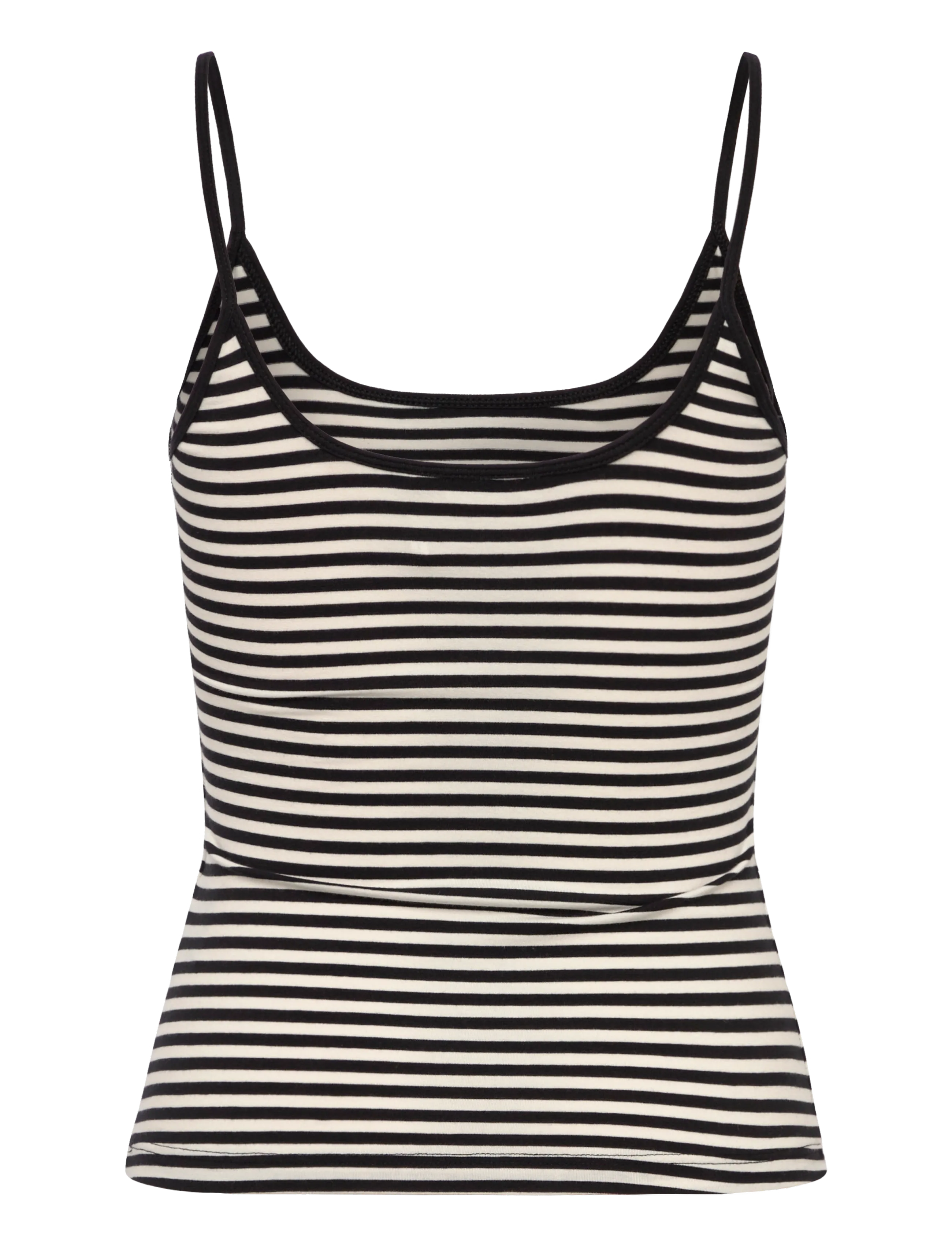 Monki - Slim Strap Tank Top - topid ja varrukateta alussärgid - black dark stripe - 1