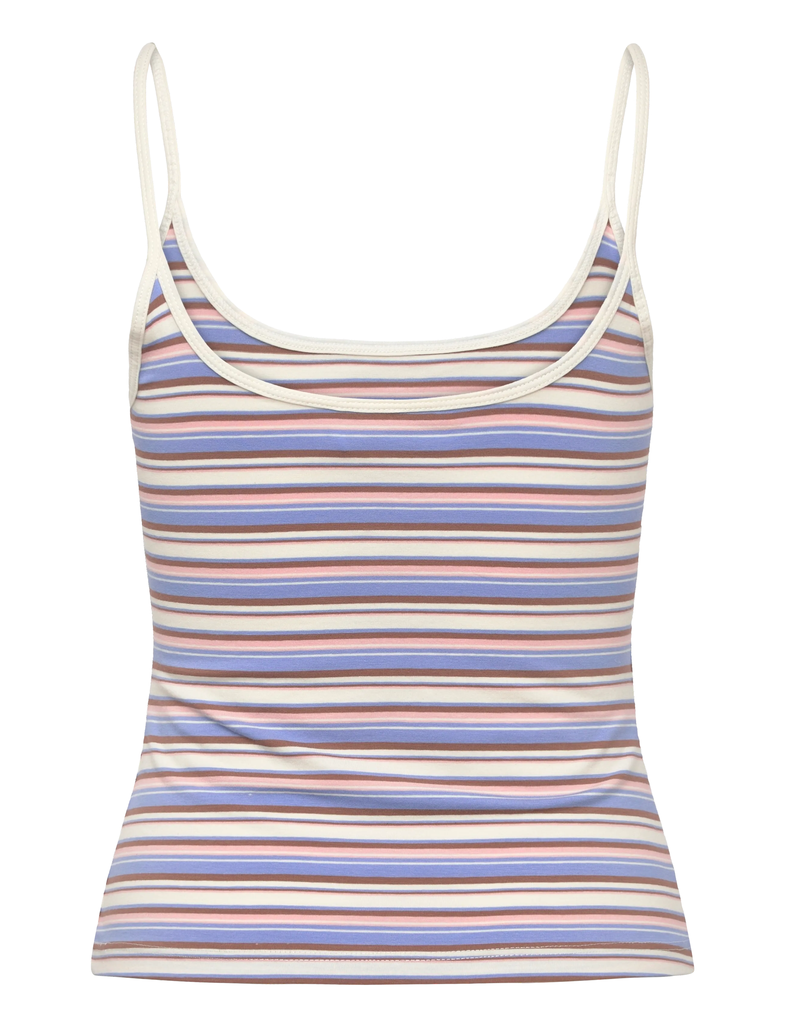 Monki - Slim Strap Tank Top - tanktops - blue medium - 1