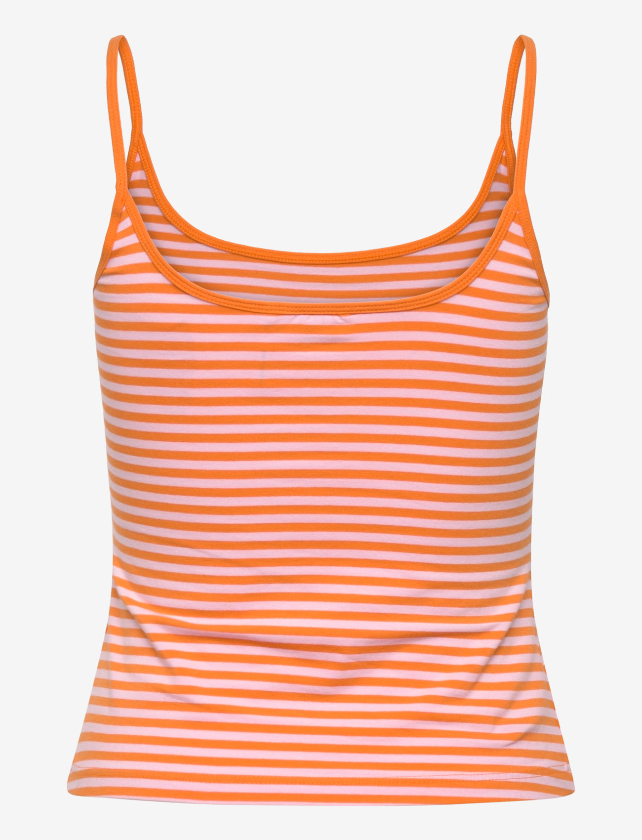 Monki - Slim Strap Tank Top - tanktops - orange medium - 1