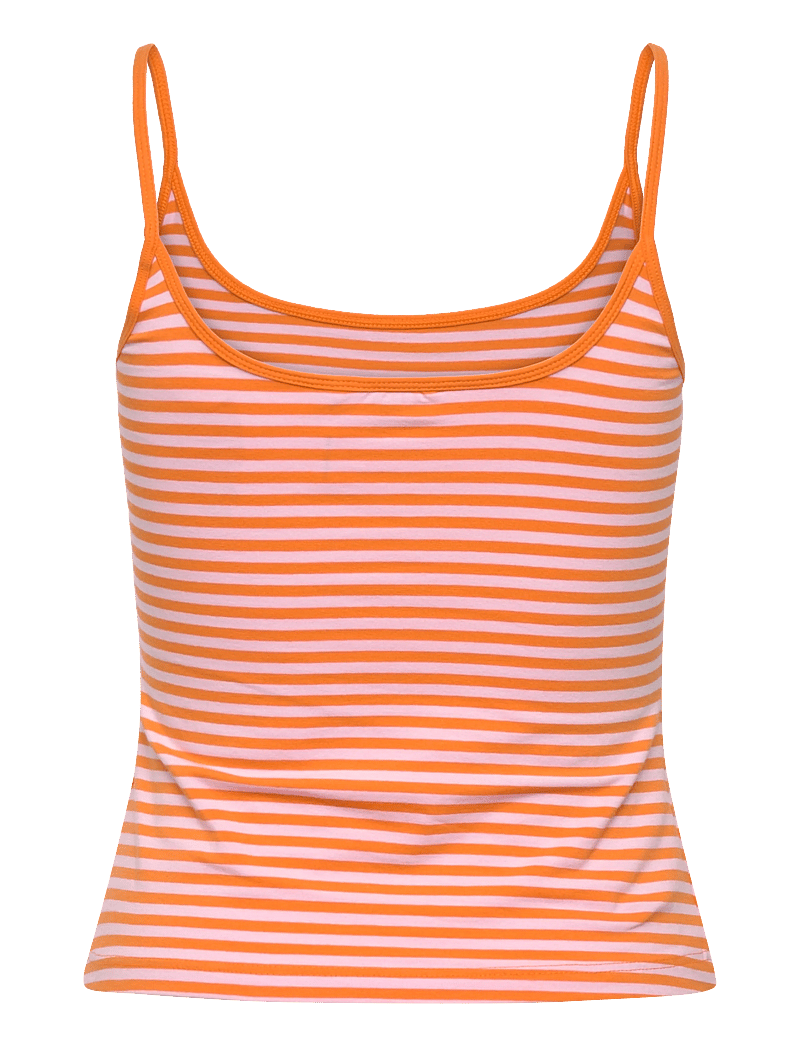 Monki - Slim Strap Tank Top - tanktops - orange medium - 1