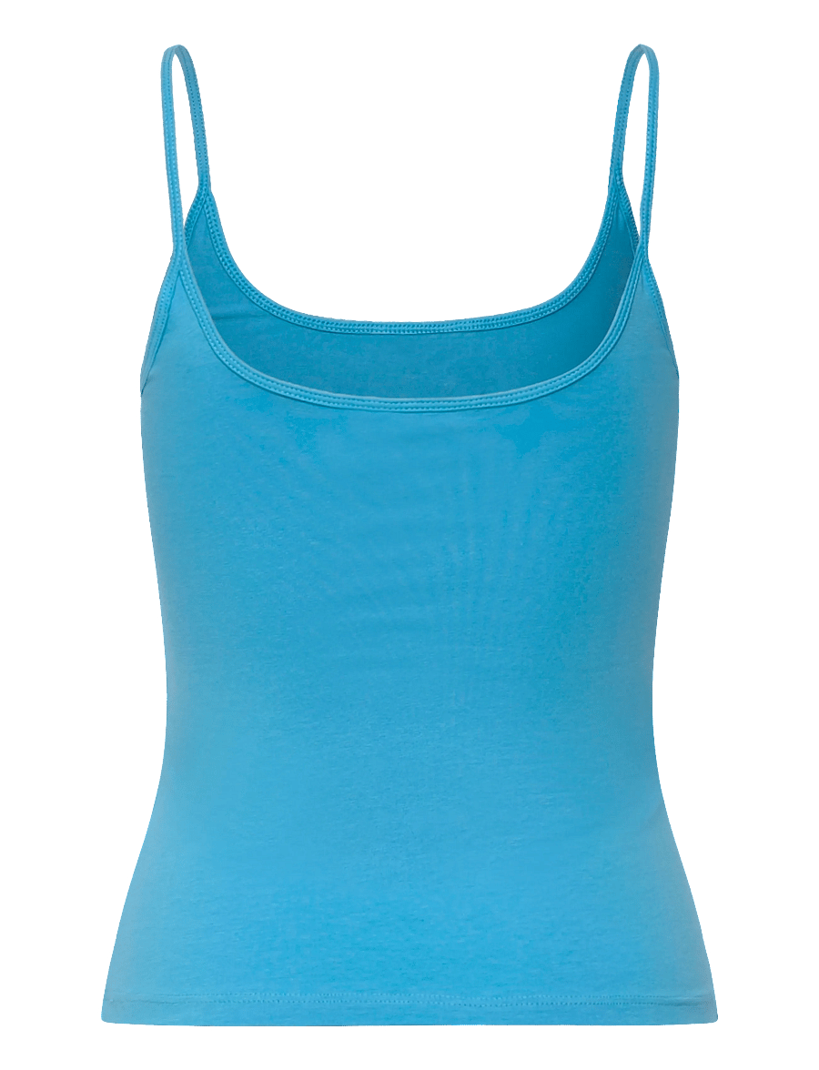 Monki - Slim Strap Tank Top - Ärmellose tops - turquoise bright - 1