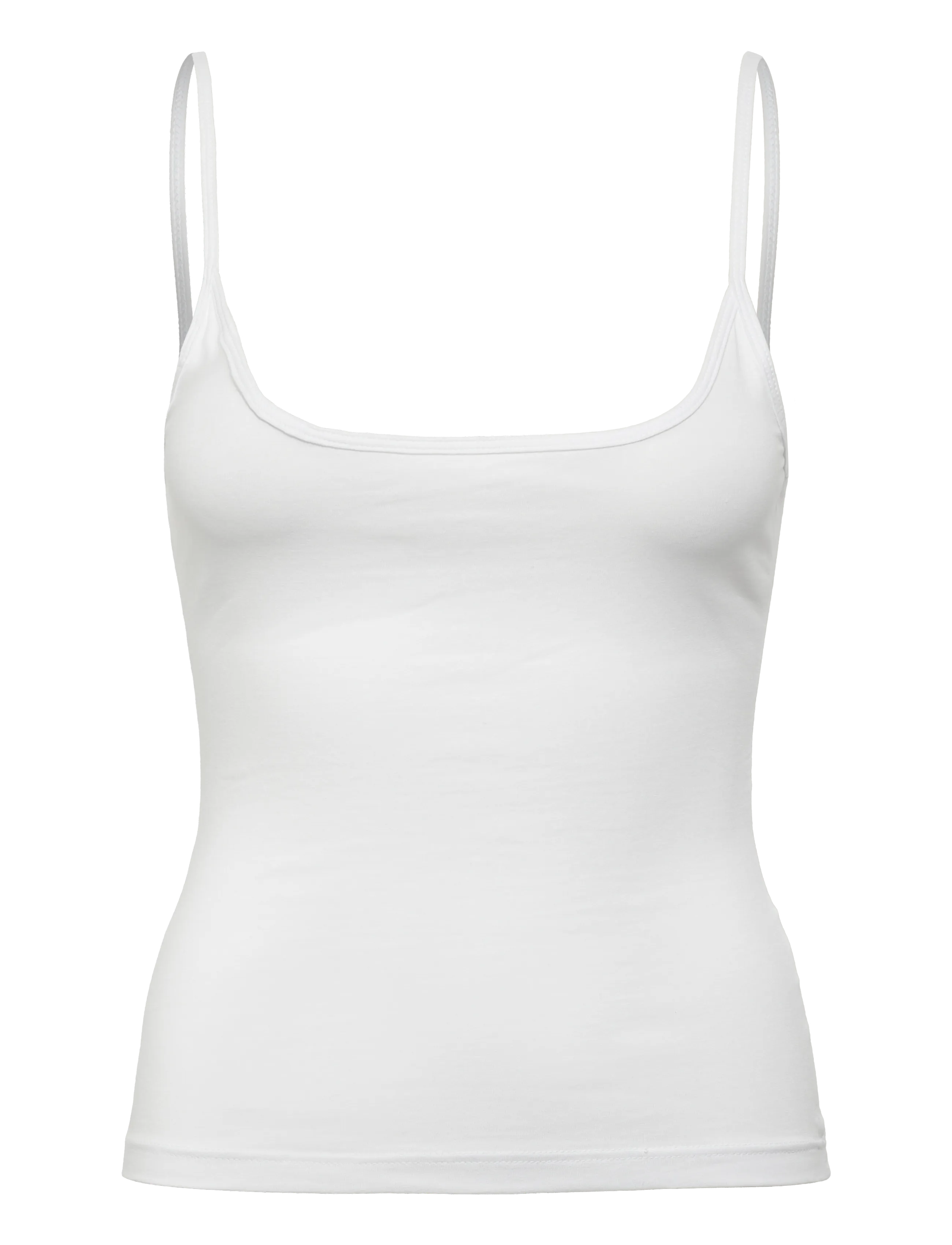Monki Slim Strap Tank Top - Riided - WHITE LIGHT / white