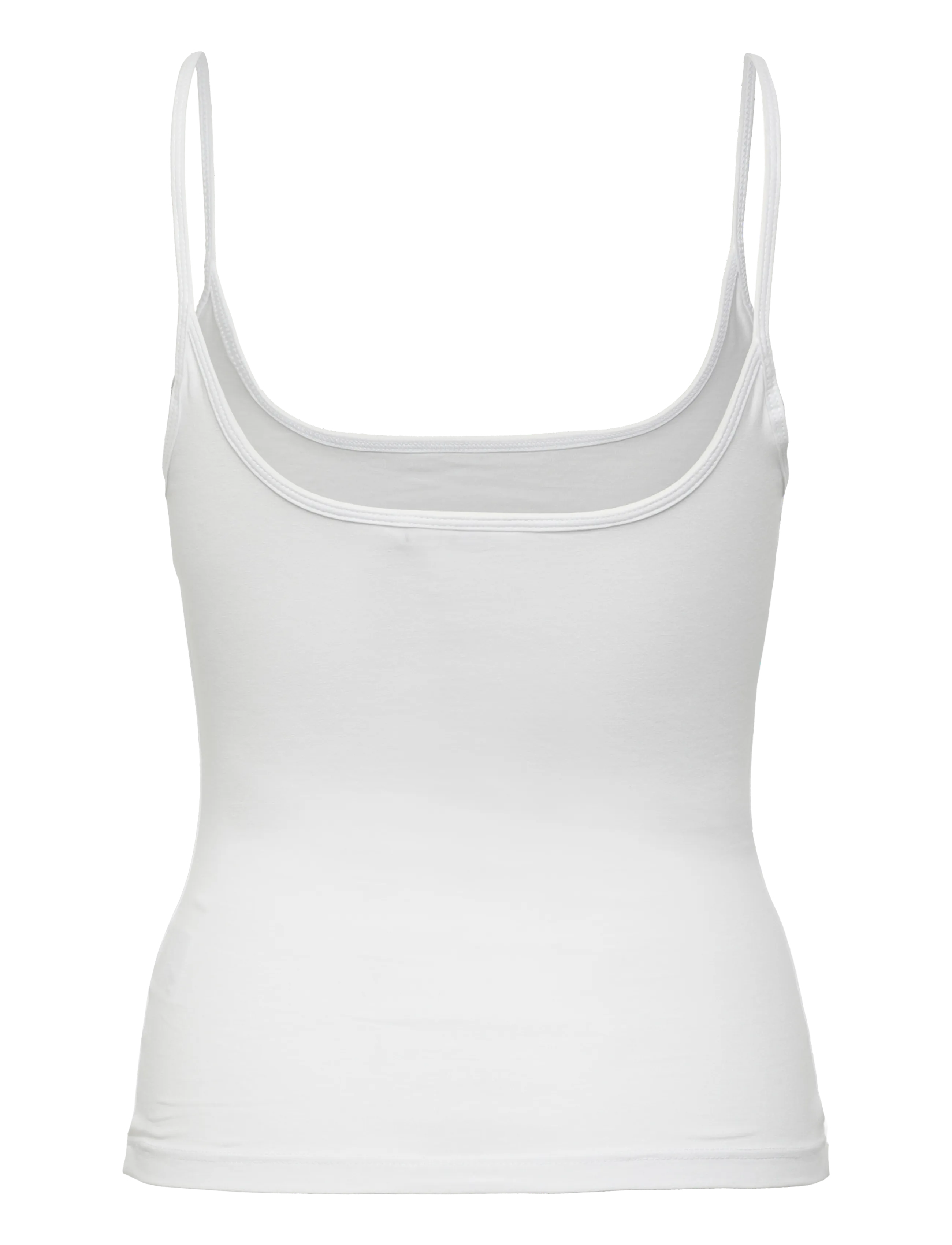 Monki - Slim Strap Tank Top - Ärmellose tops - white light - 1