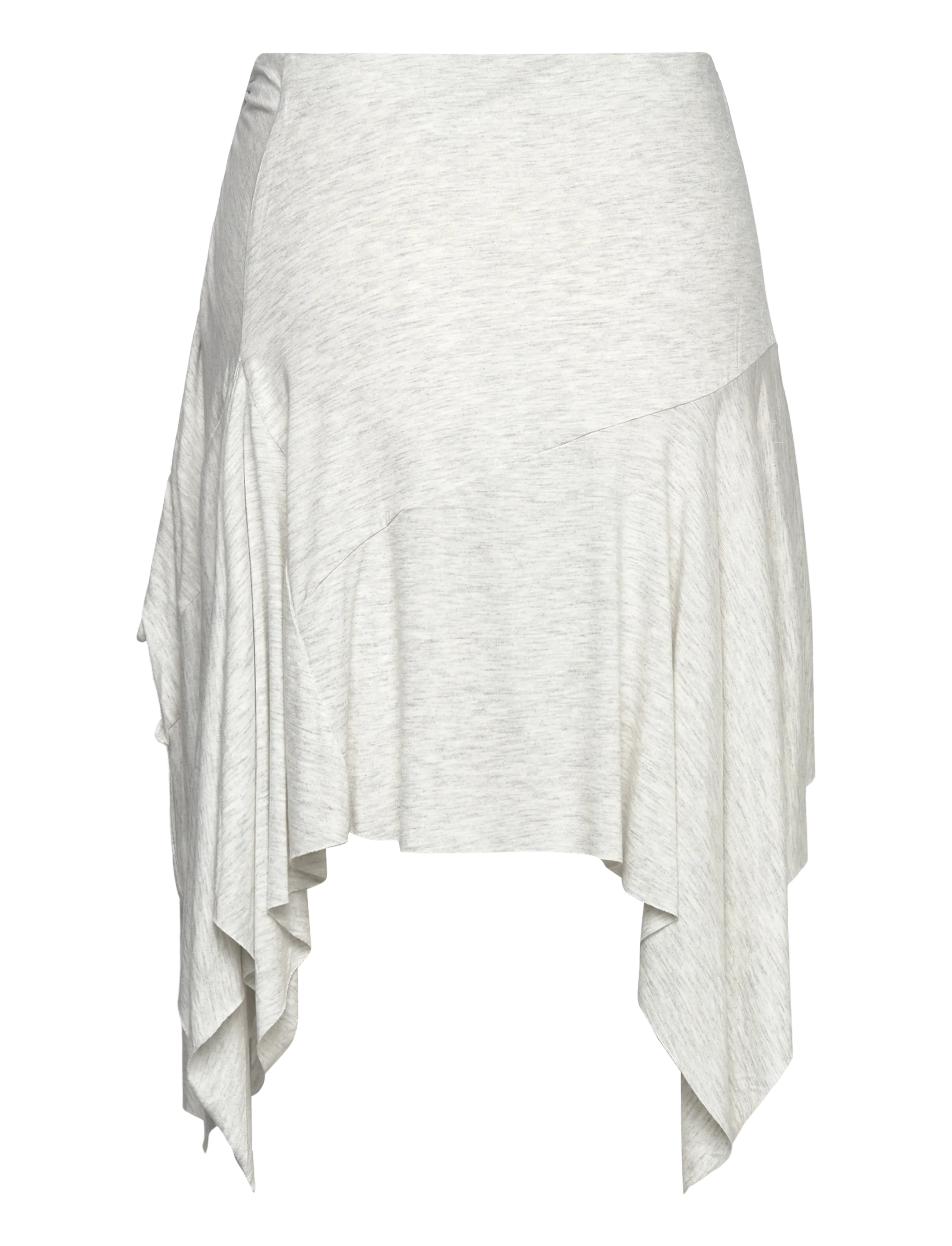 Monki - Asymmetrical Midi Skirt - midiseelikud - grey melange dusty light - 1
