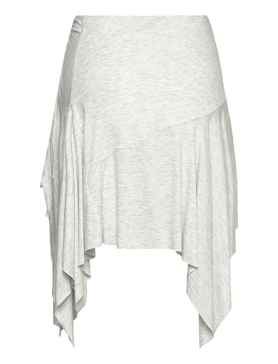 Monki - Asymmetrical Midi Skirt - midi-röcke - grey melange dusty light - 2