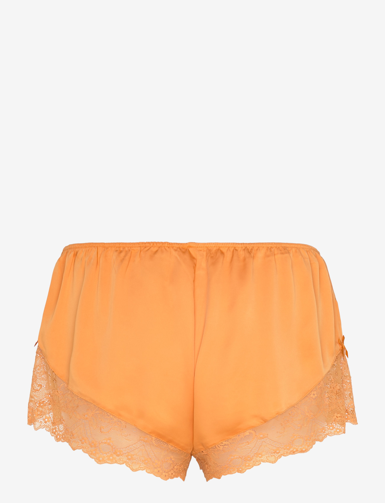Monki - Short Satin Lace Shorts - natshorts - orange medium - 1