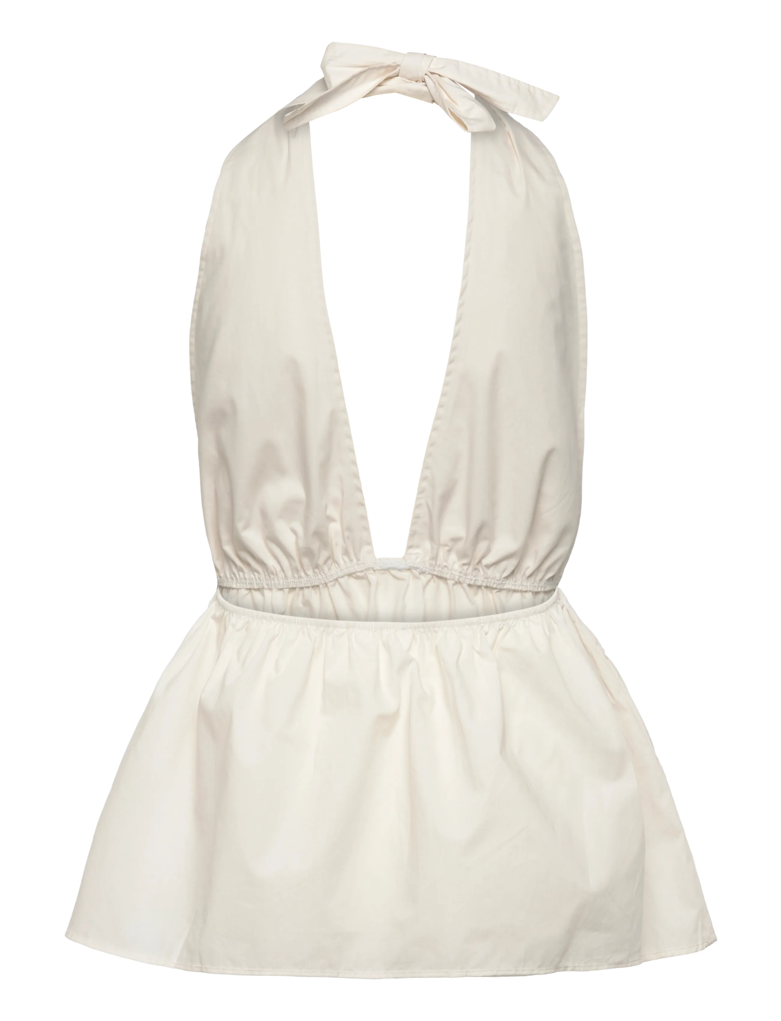 Monki - Halterneck Cotton Top - Ärmellose tops - white light - 1