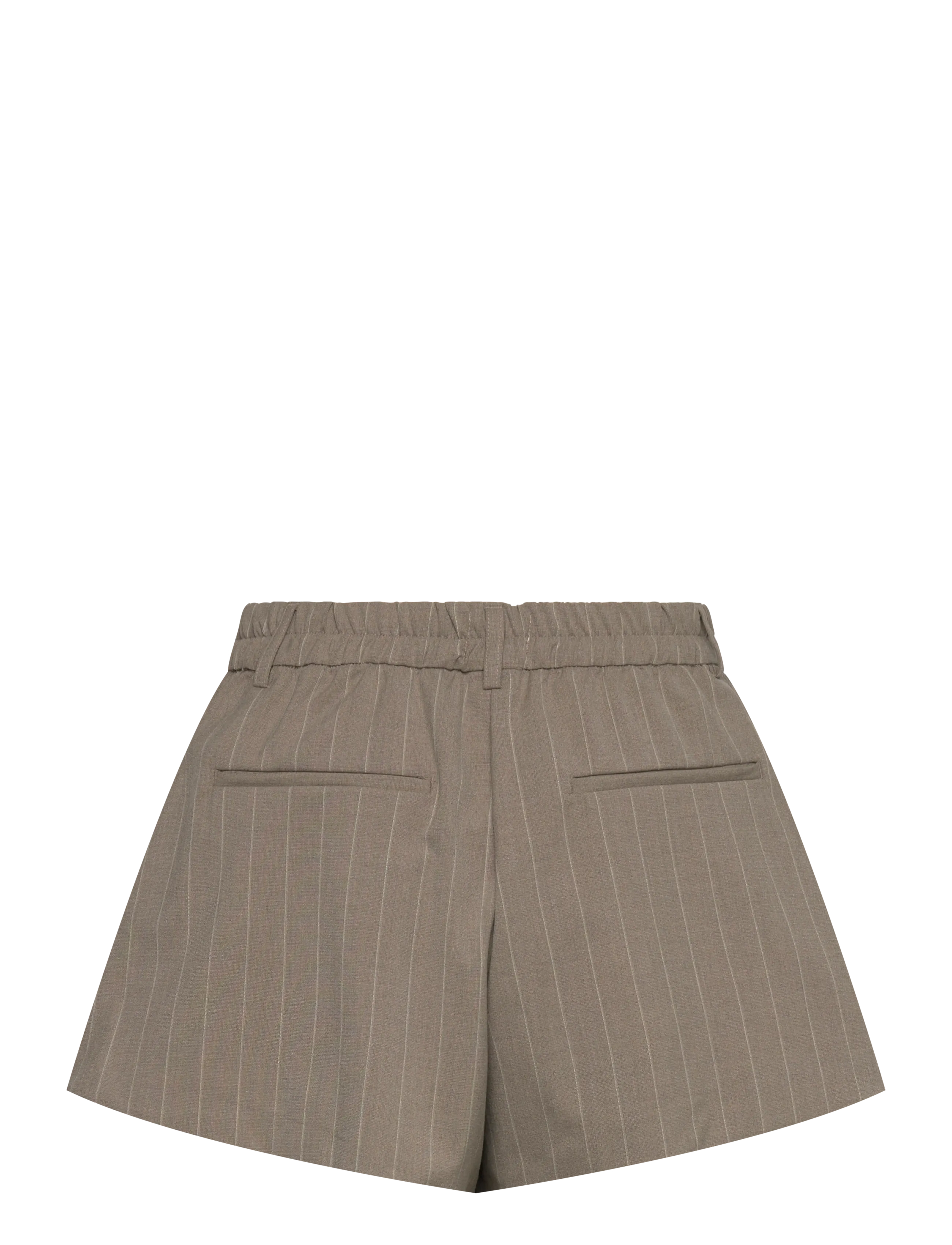 Monki - Relaxed Pleated Mini Suiting Shorts - casual shorts - beige medium dusty - 1