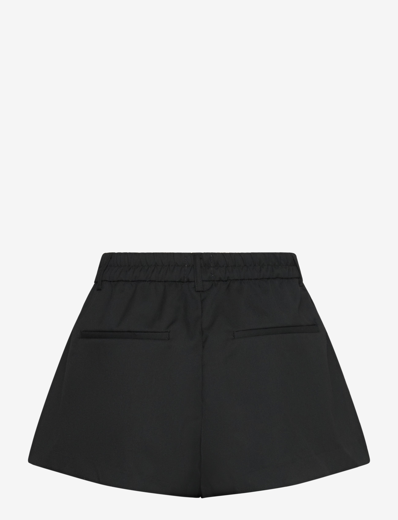 Monki - Relaxed Pleated Mini Suiting Shorts - lühikesed vabaajapüksid - black dark - 1