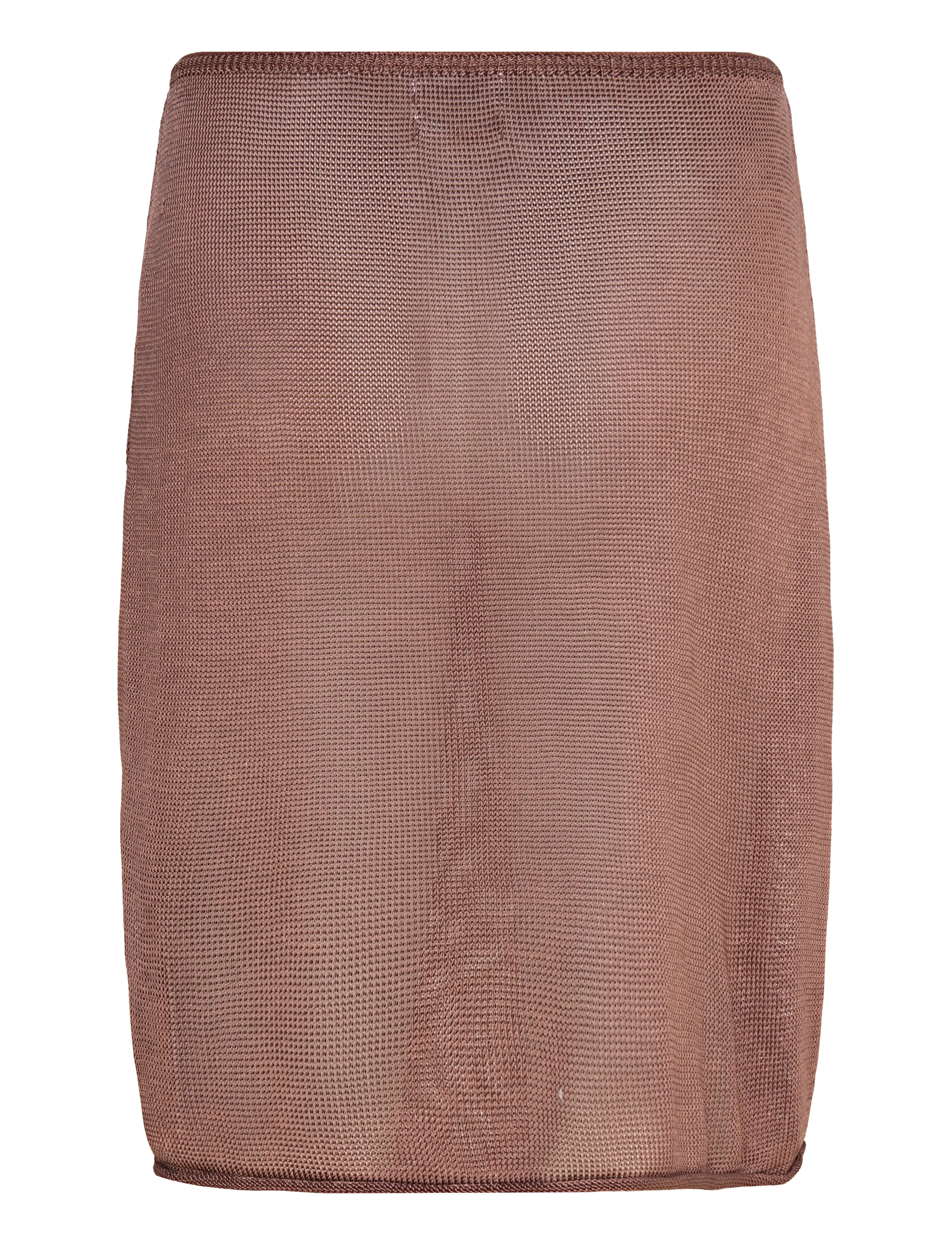 Monki - Mid Rise Knitted Midi Skirt - stickade kjolar - brown medium dusty - 1
