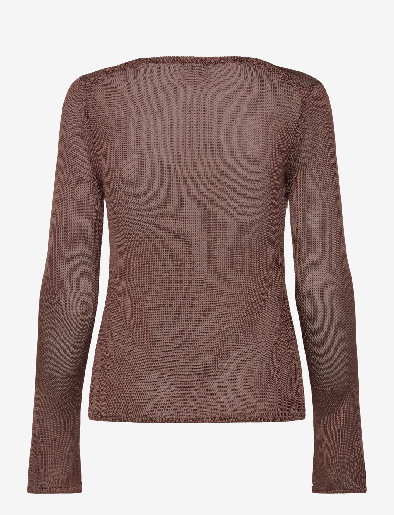 Monki - V-neck Knitted Cardigan - kardiganid - brown medium dusty - 1