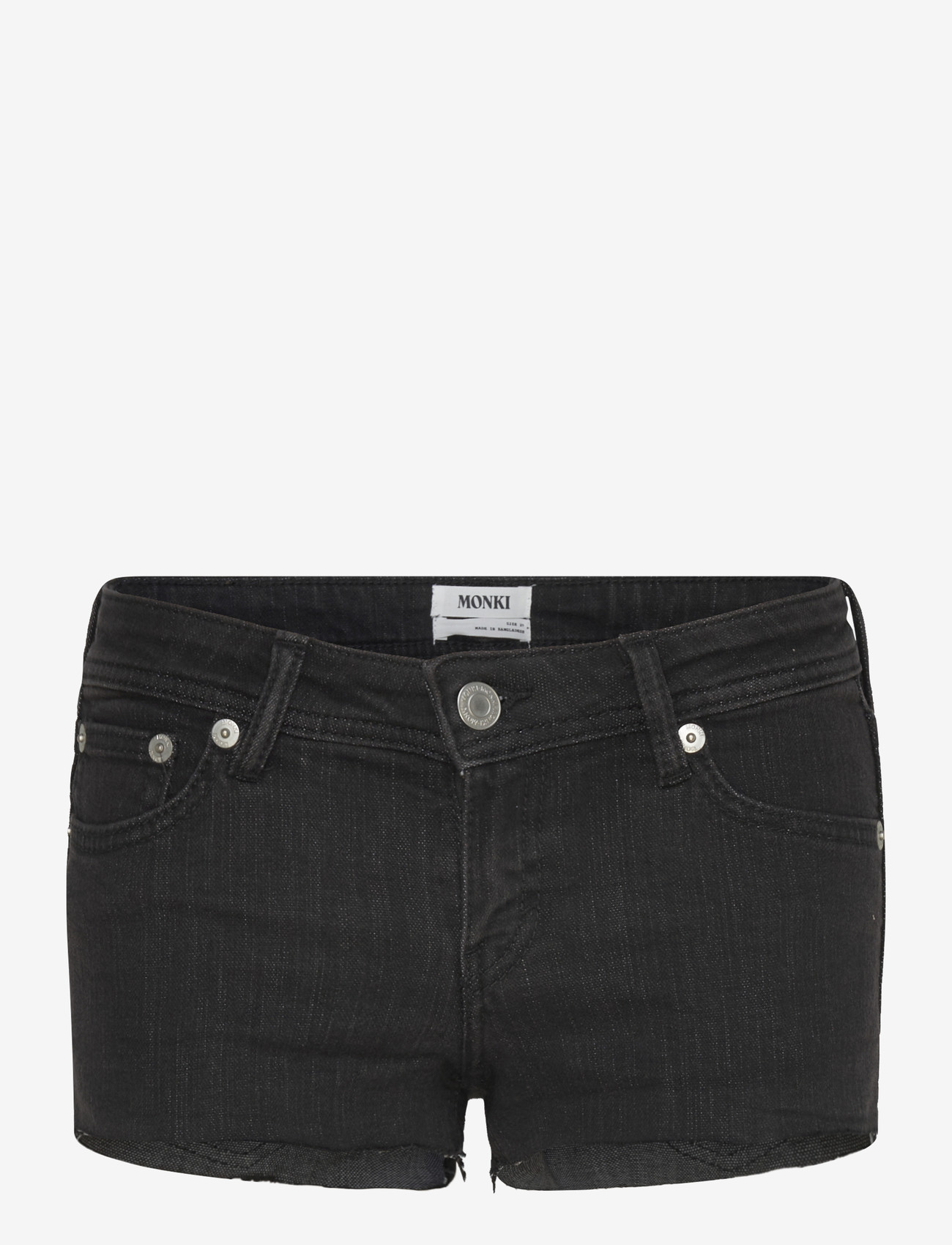 Monki - Slim Low Rise Denim Hotpants - jorts - denim black dark - 1