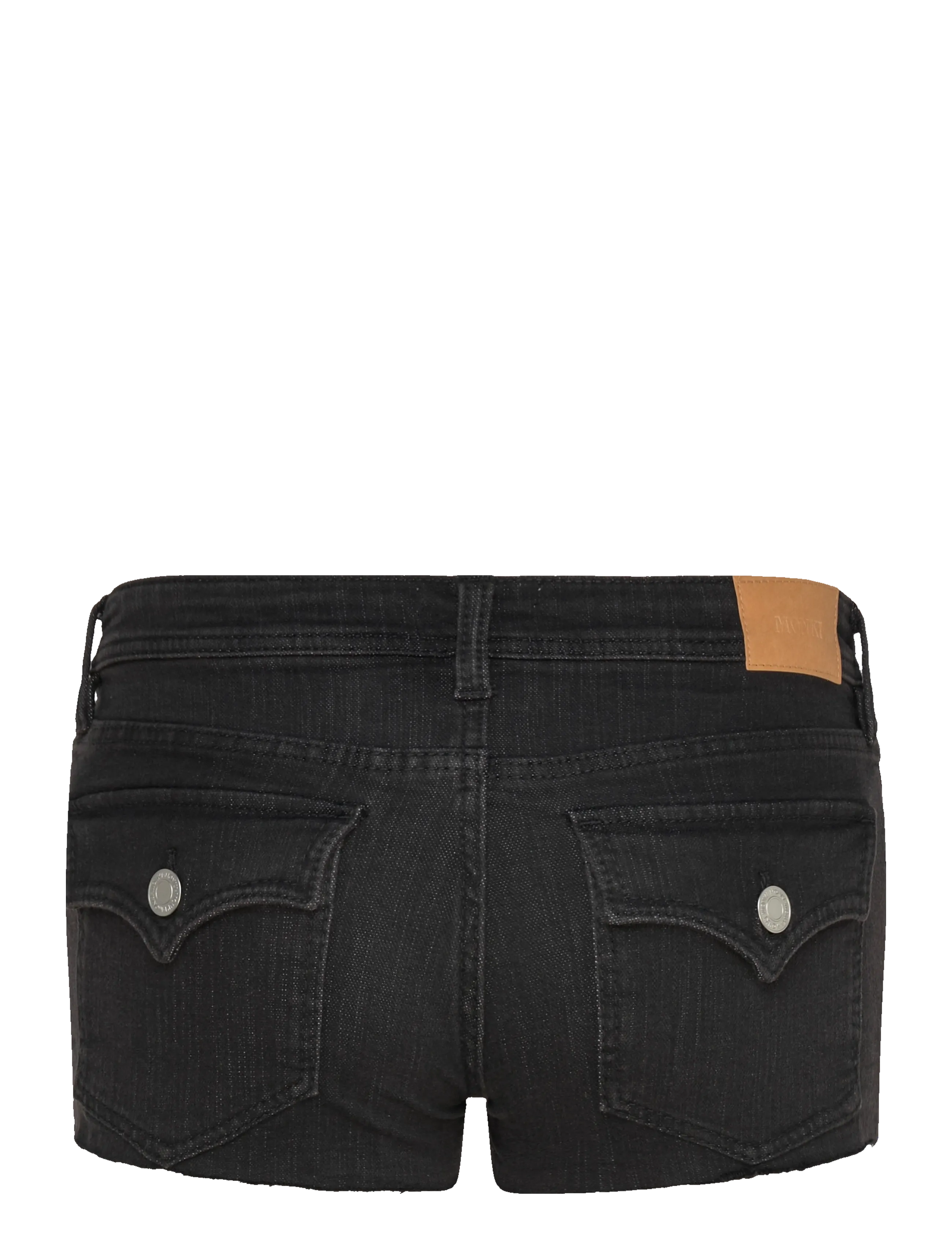 Monki - Slim Low Rise Denim Hotpants - džinsa šorti - denim black dark - 2