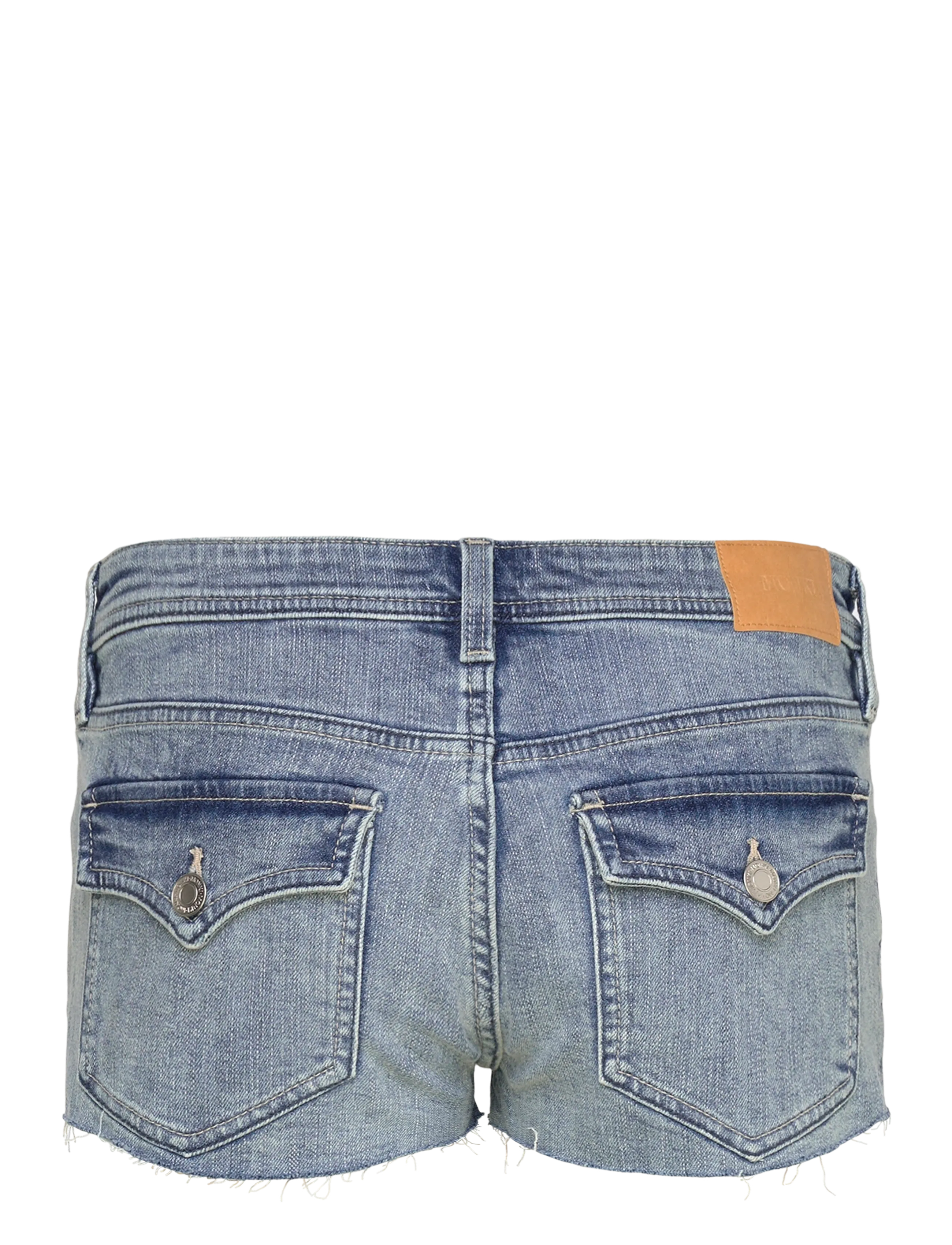 Monki - Slim Low Rise Denim Hotpants - jorts - denim blue light - 1