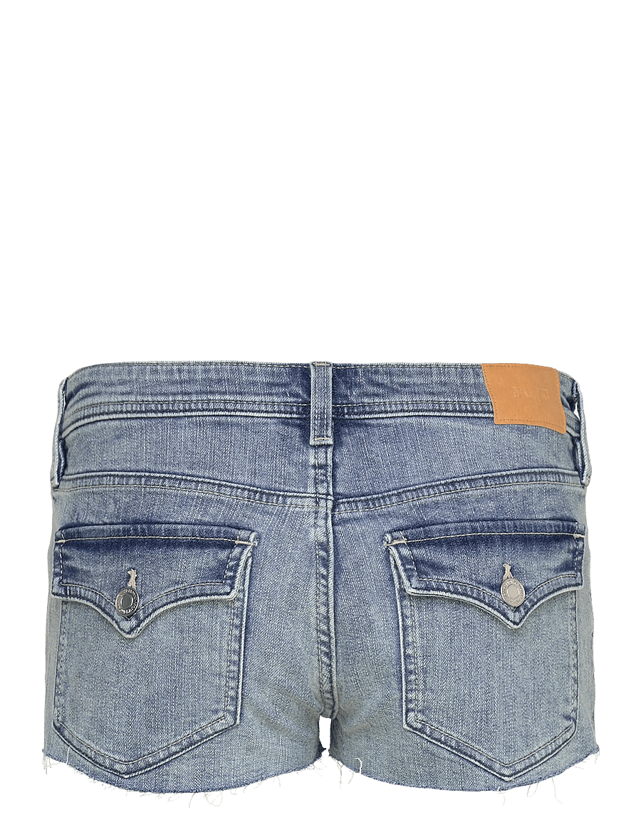 Monki - Slim Low Rise Denim Hotpants - jeansshorts - denim blue light - 2