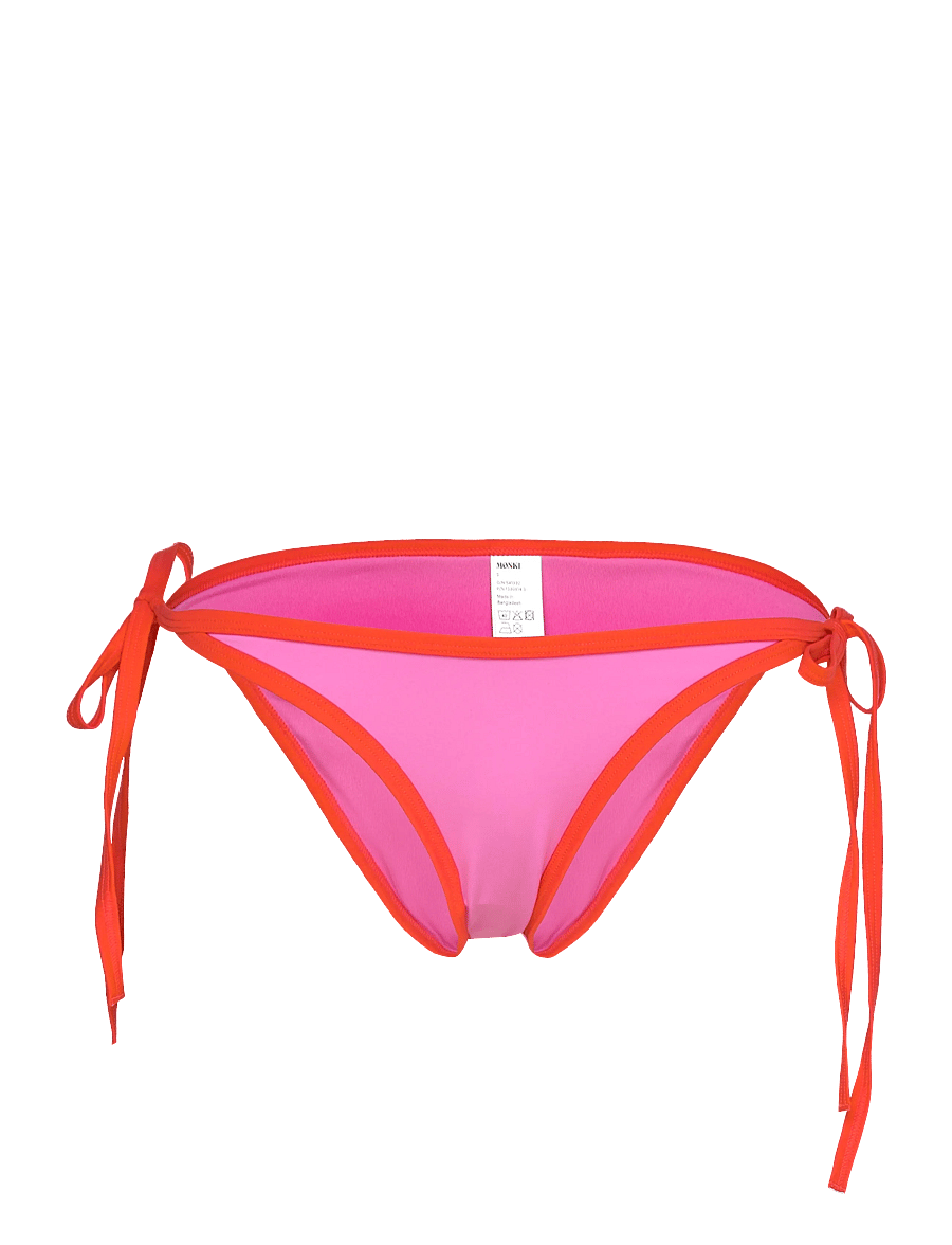 Monki - Tie Bikini Bottom - bikini z wiązaniami po bokach - pink medium - 0