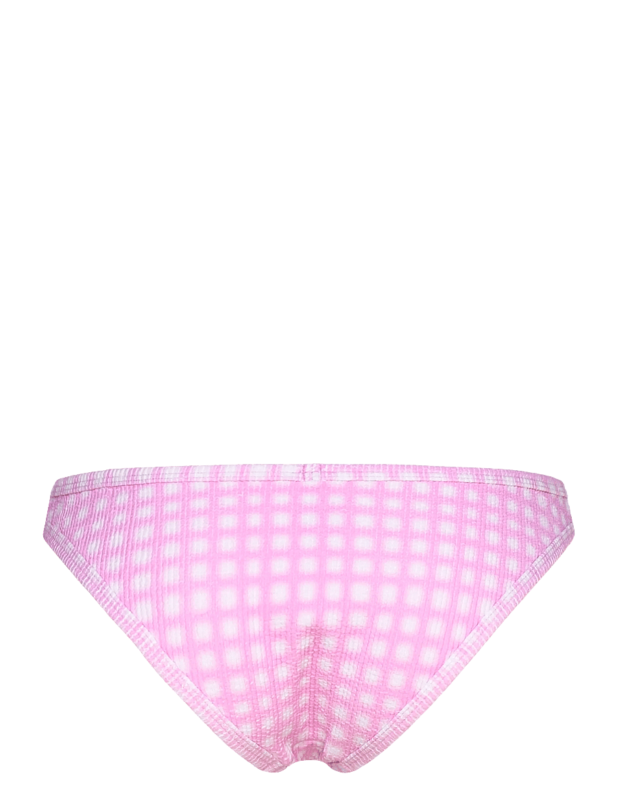 Monki - High cut Seersucker bikini Bottom - bikinibriefs - pink medium - 1