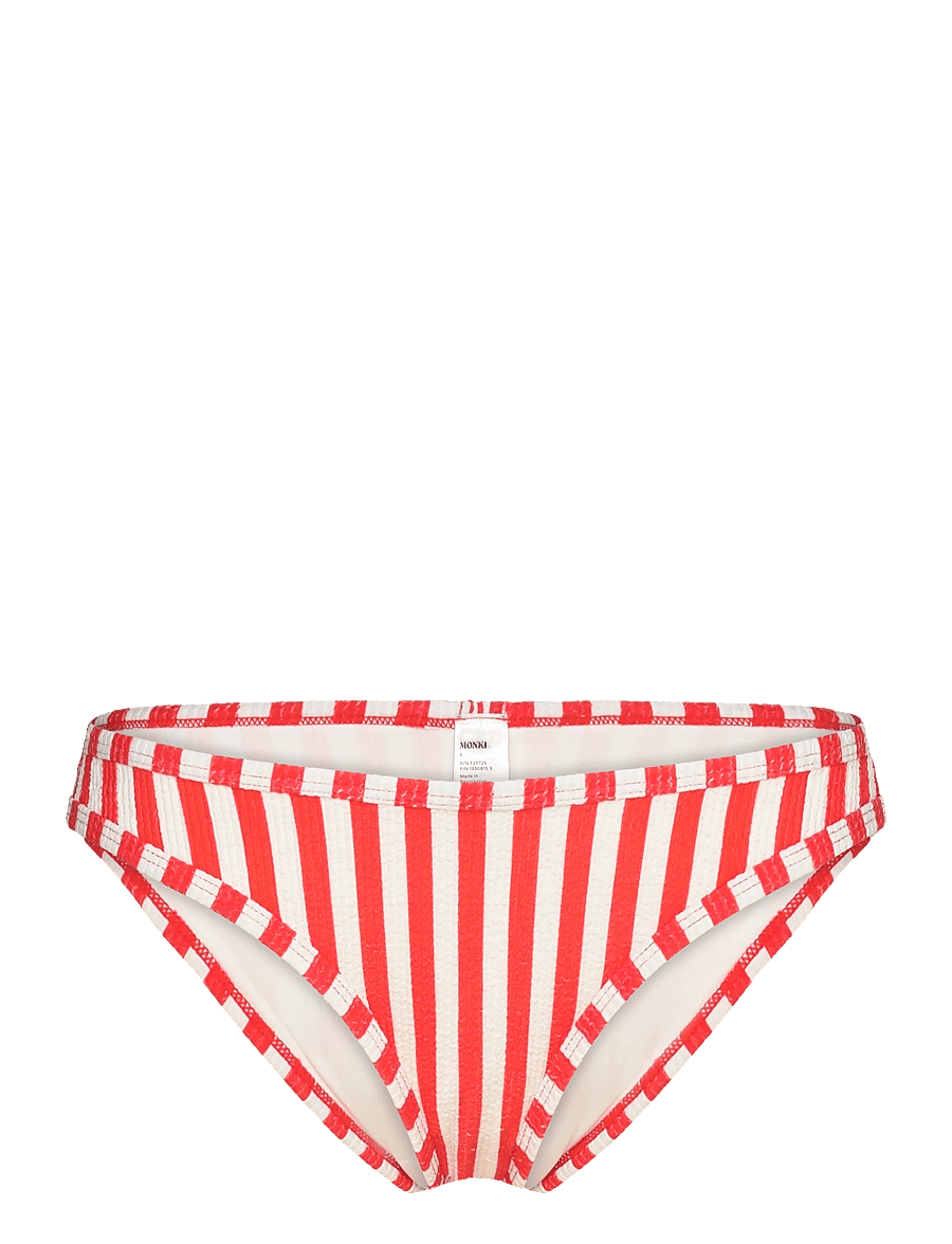 Monki - High cut Seersucker bikini Bottom - bikini briefs - red bright - 0