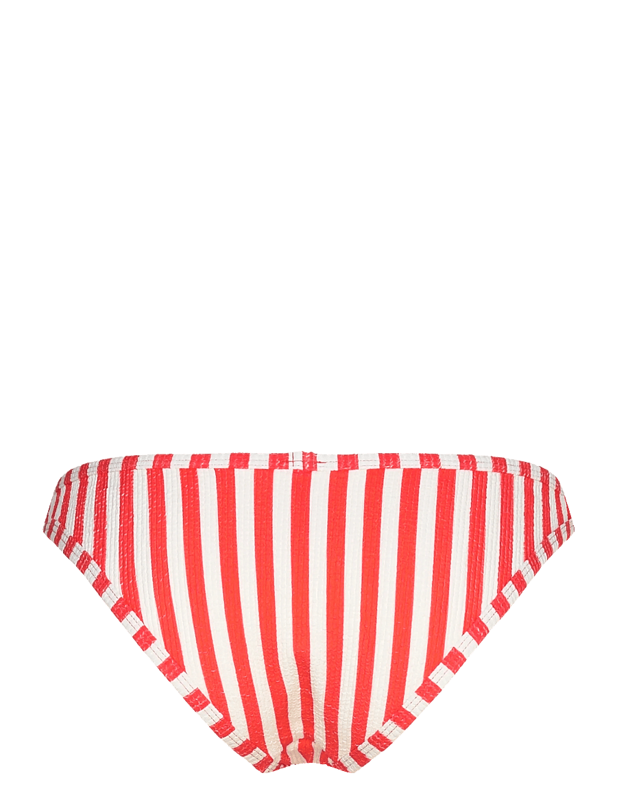 Monki - High cut Seersucker bikini Bottom - bikini briefs - red bright - 1
