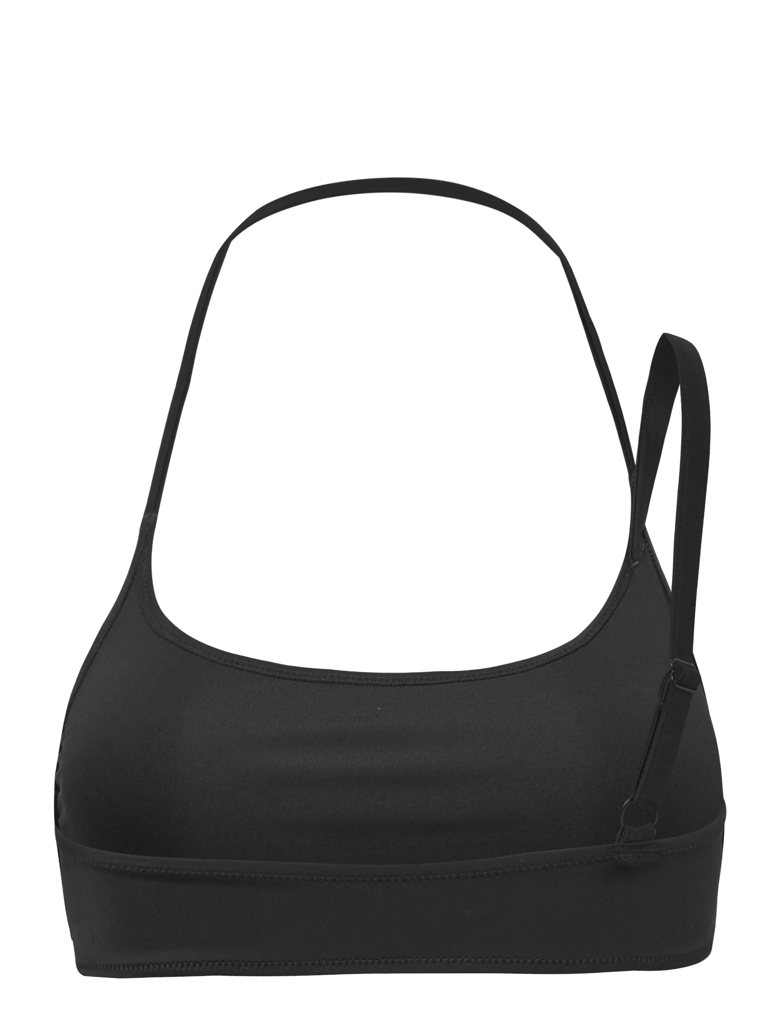 Monki - Strappy bikini top - góry strojów kąpielowych - black dark - 1